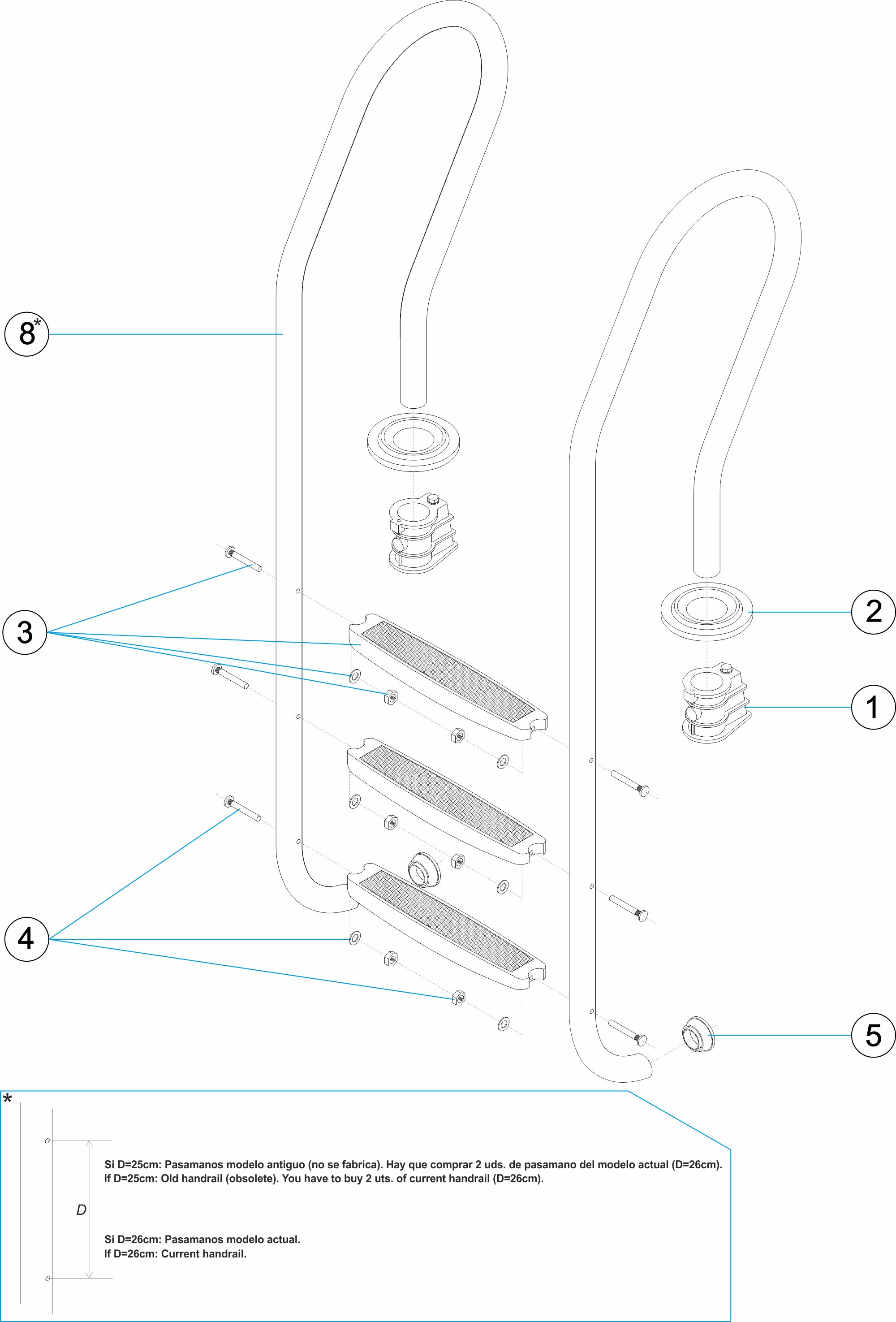 MIX LADDER 2-3-4-5 PLASTIC STEPS