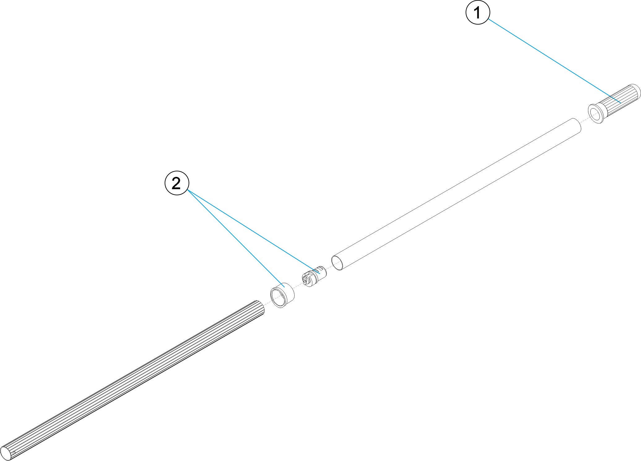 TELESCOPIC HANDRAIL CLIP CONNECTION