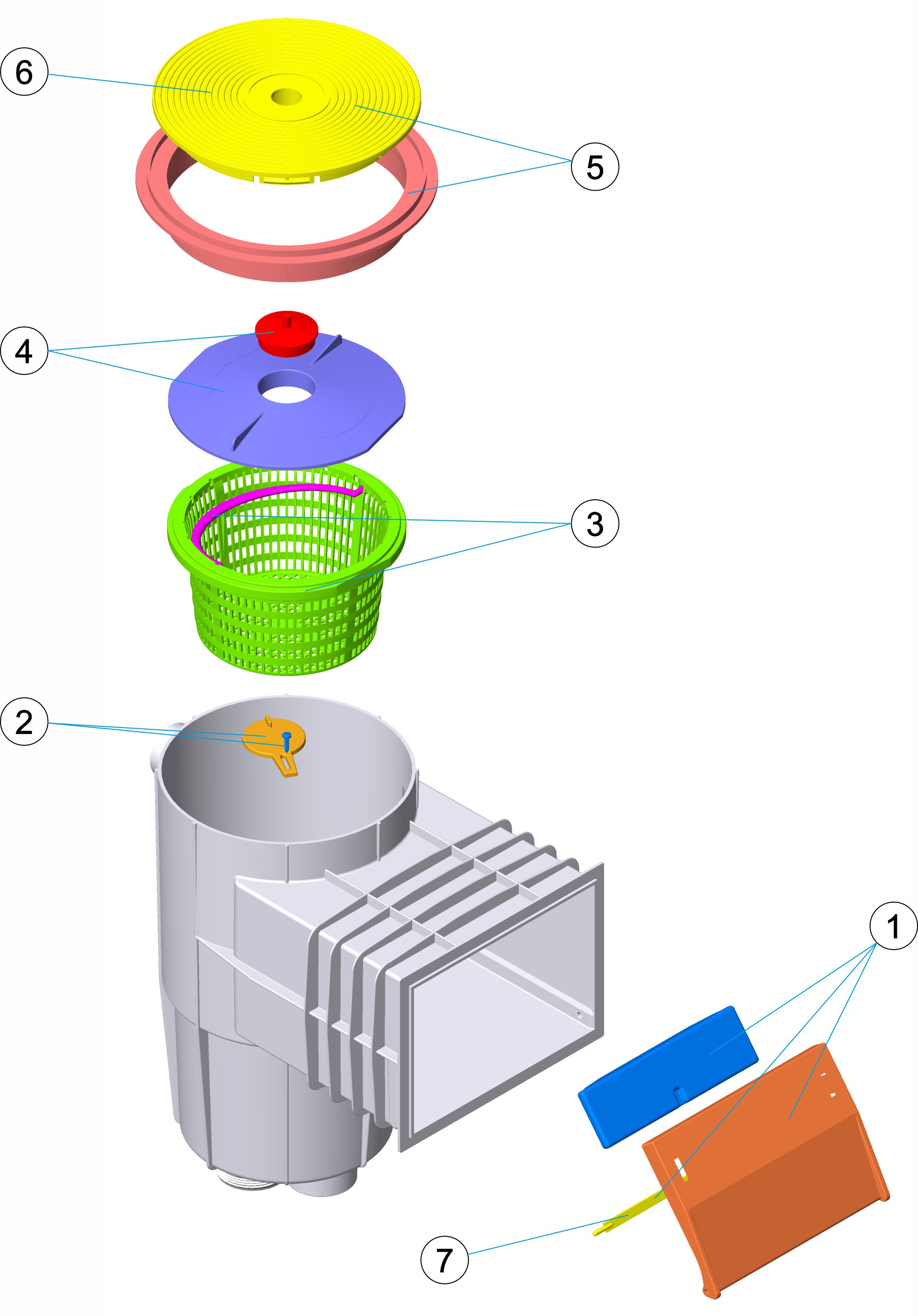 SKIMMER 15L PH B. STD. C. CIRC.