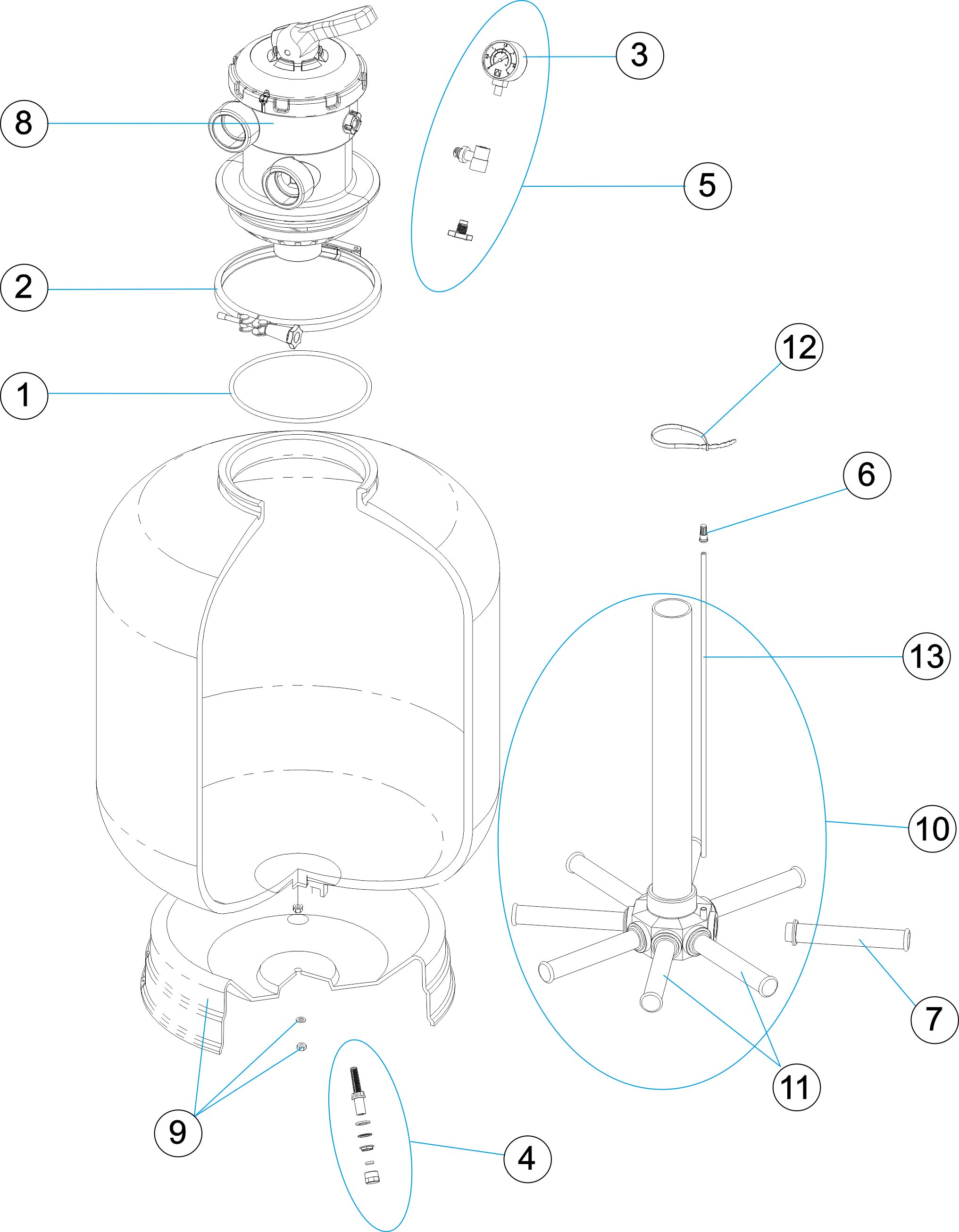 ALICANTE FILTER VALVE TOP