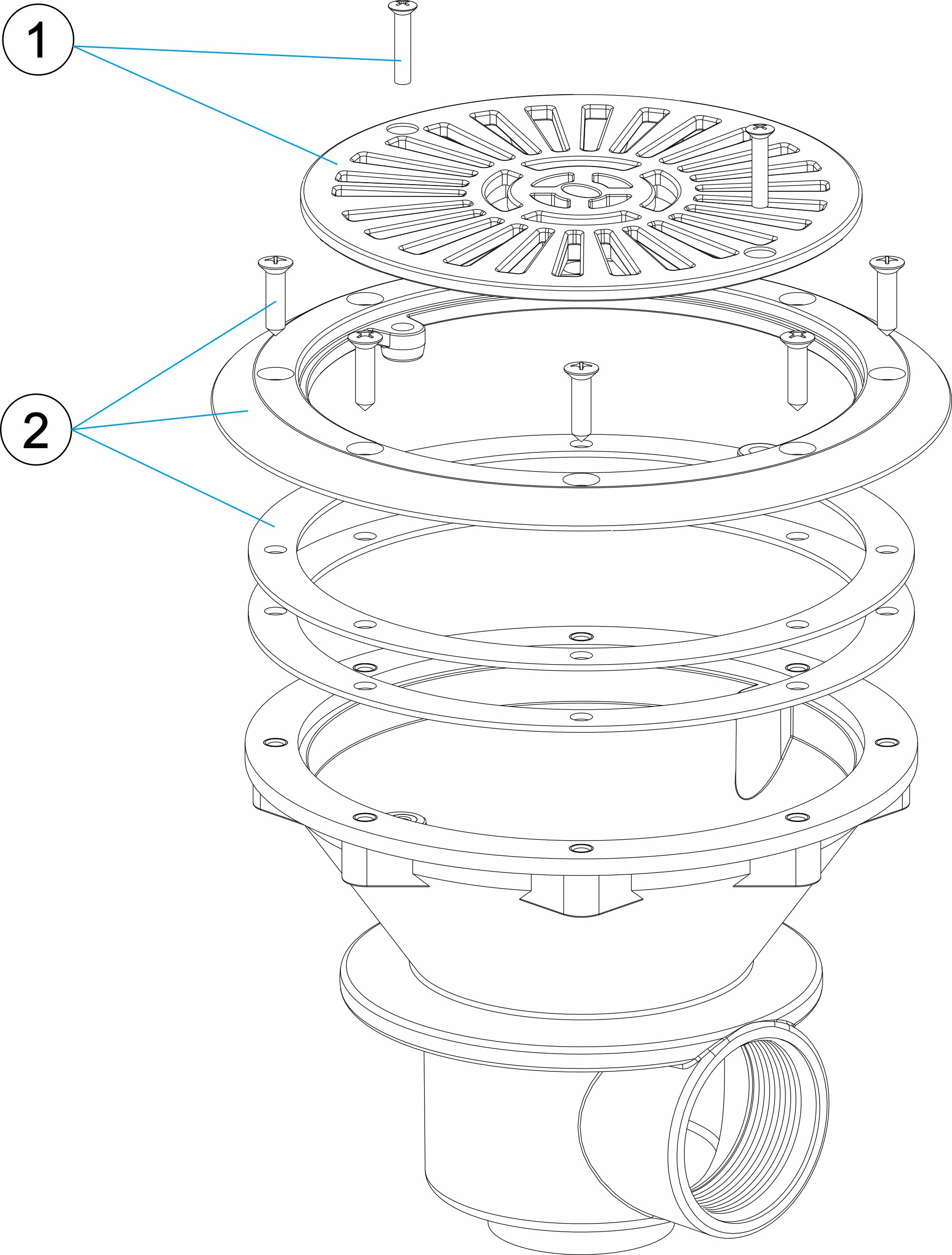 SCOLATOIO D. 210 PP USC. LAT. 2