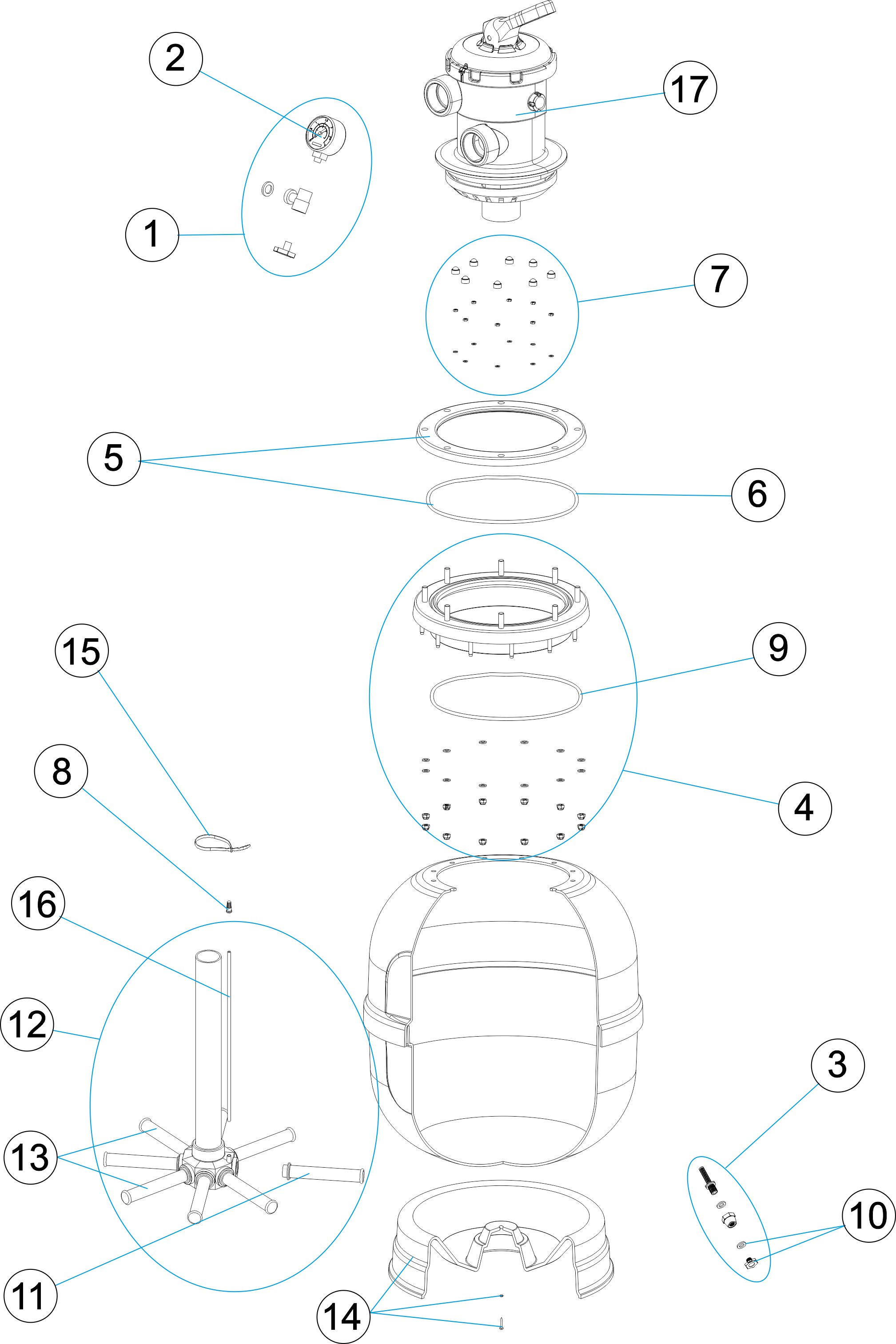 ASTER FILTER TOP VALVE