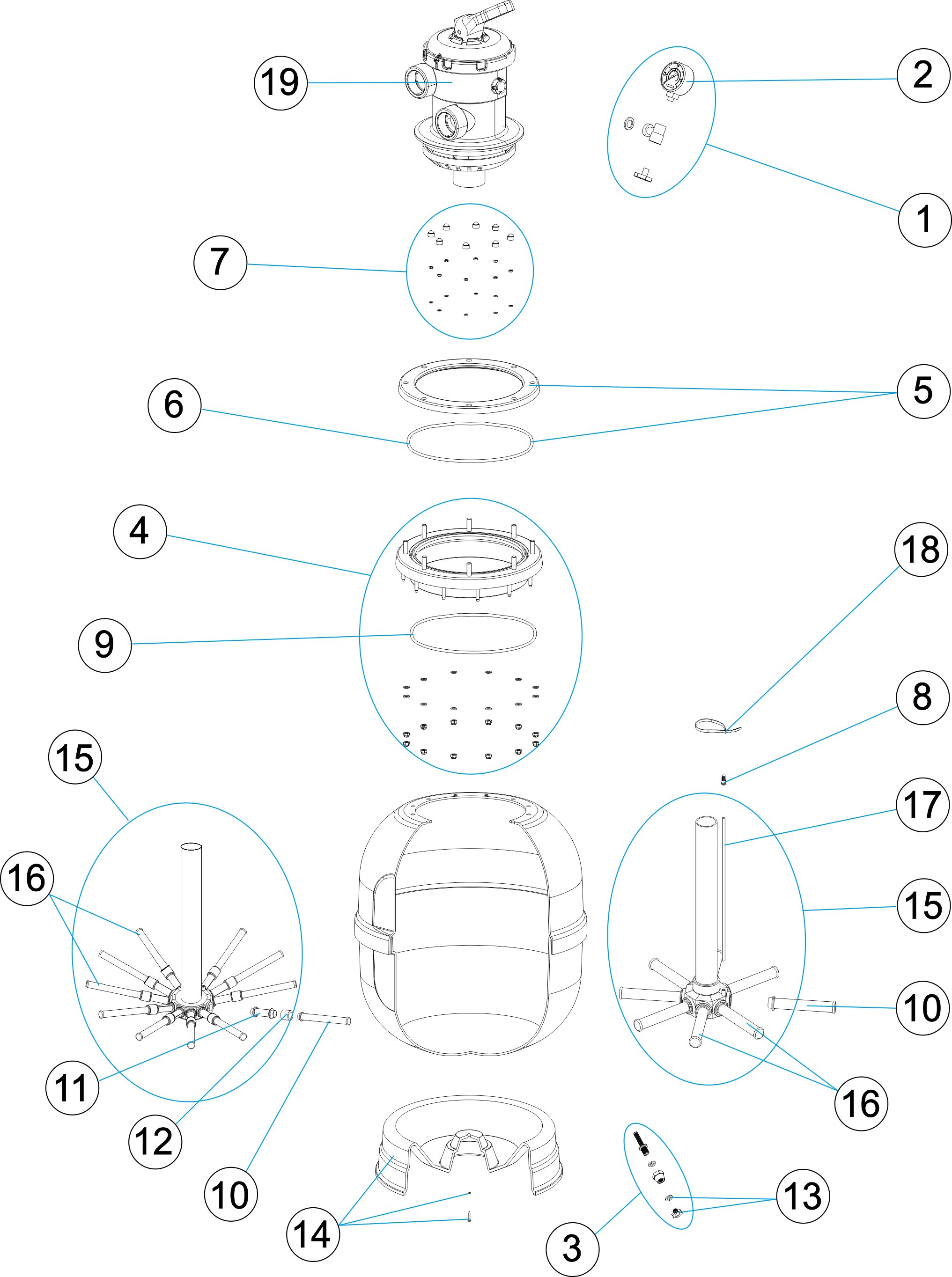 UVE FILTER VALVE TOP