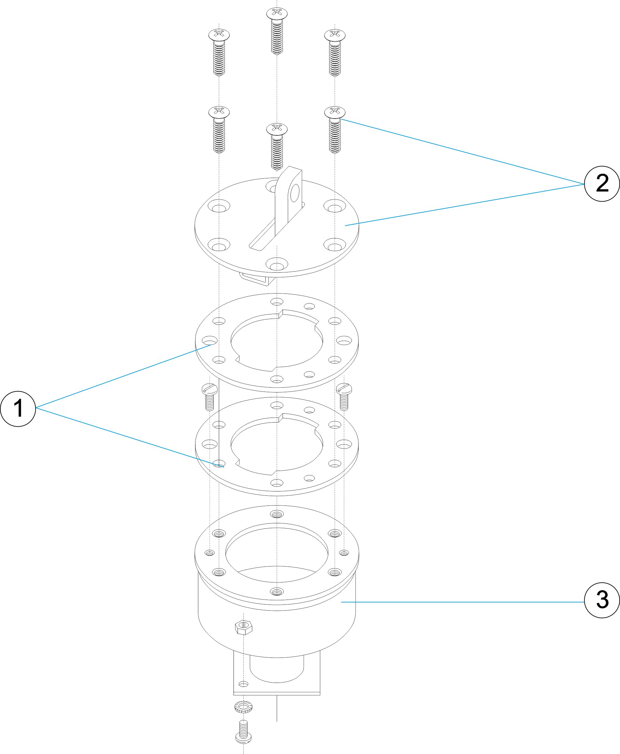 COUPE FIXATION LIGNES DE NAGE PISCINES LINER