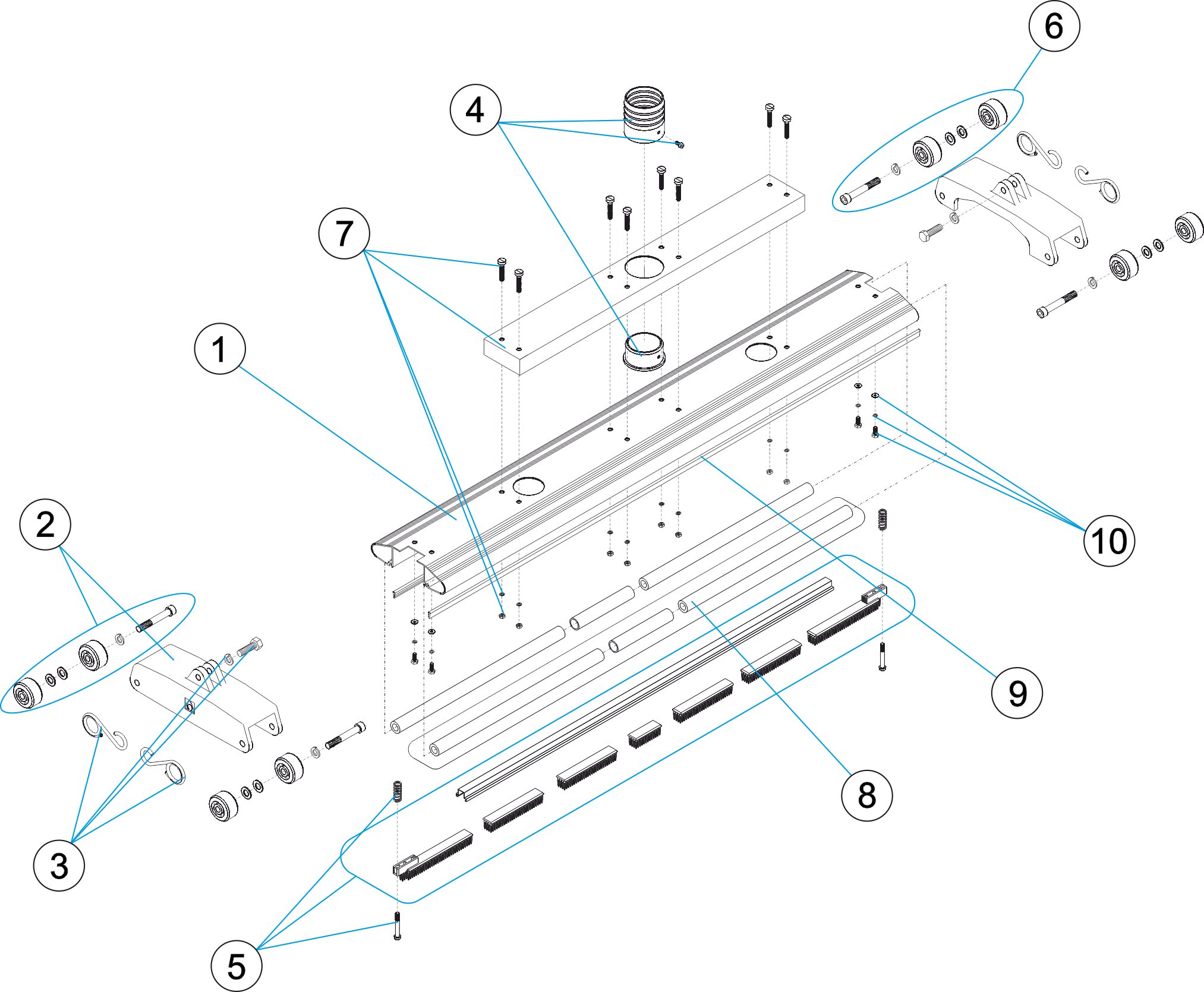 DOUBLE-DRAG POOL CLEANER