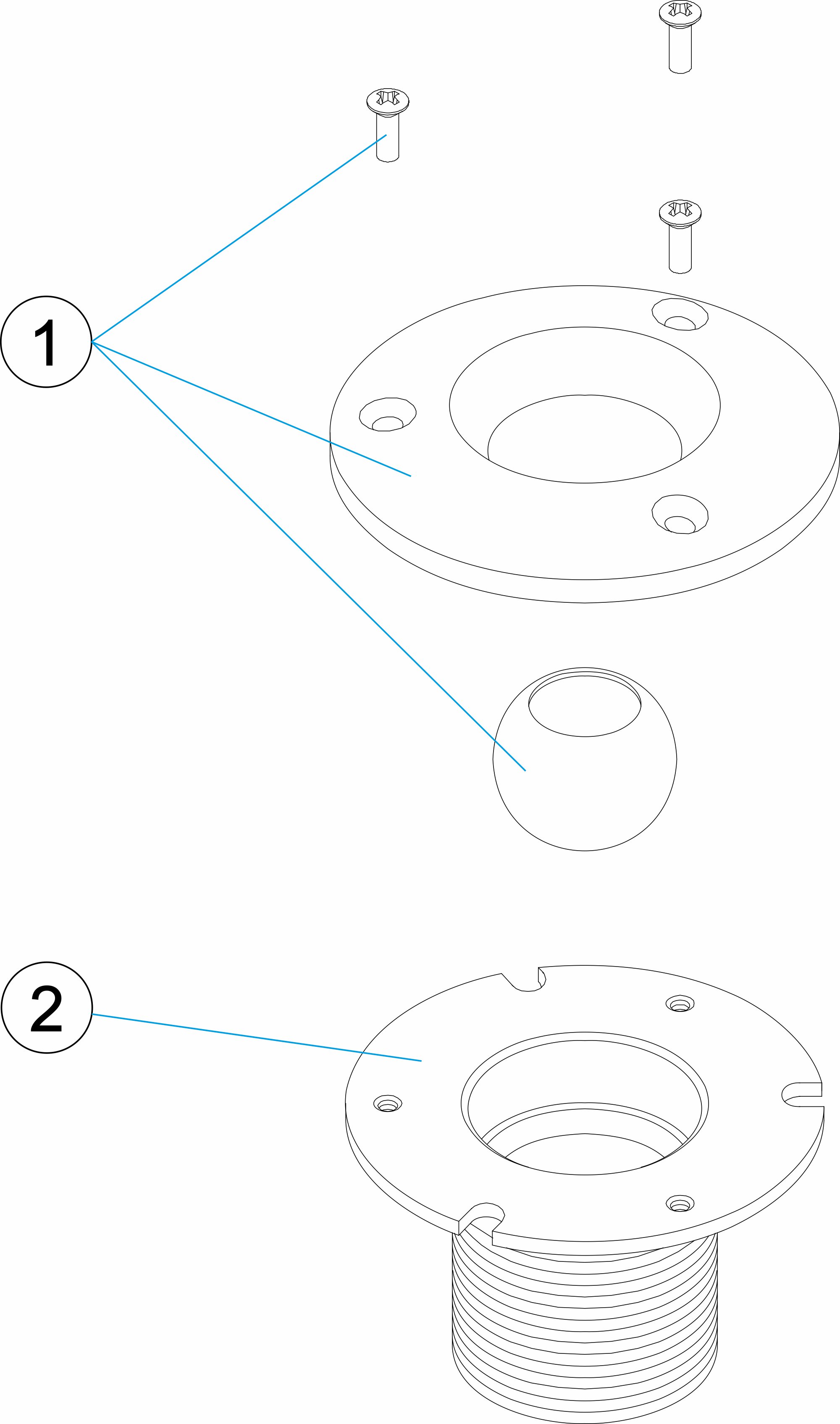 EINLAUFDÜSE EDELSTAHL L 50-70-35 M/M