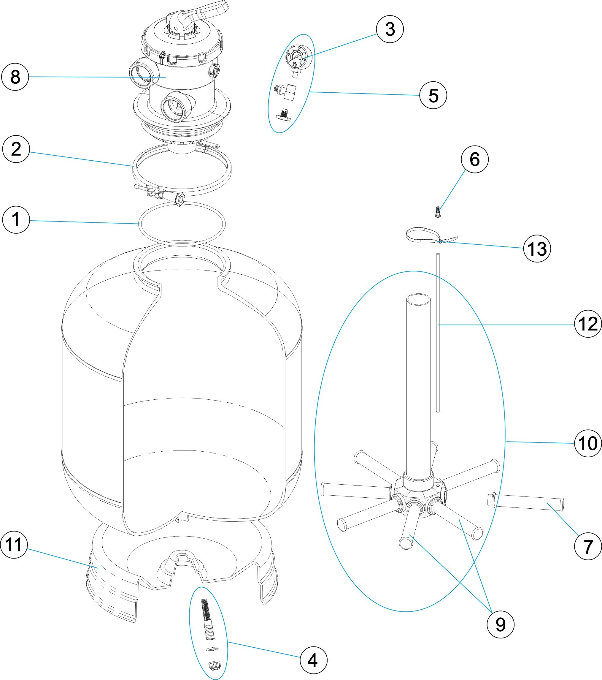 CROWN VALVE TOP FILTER