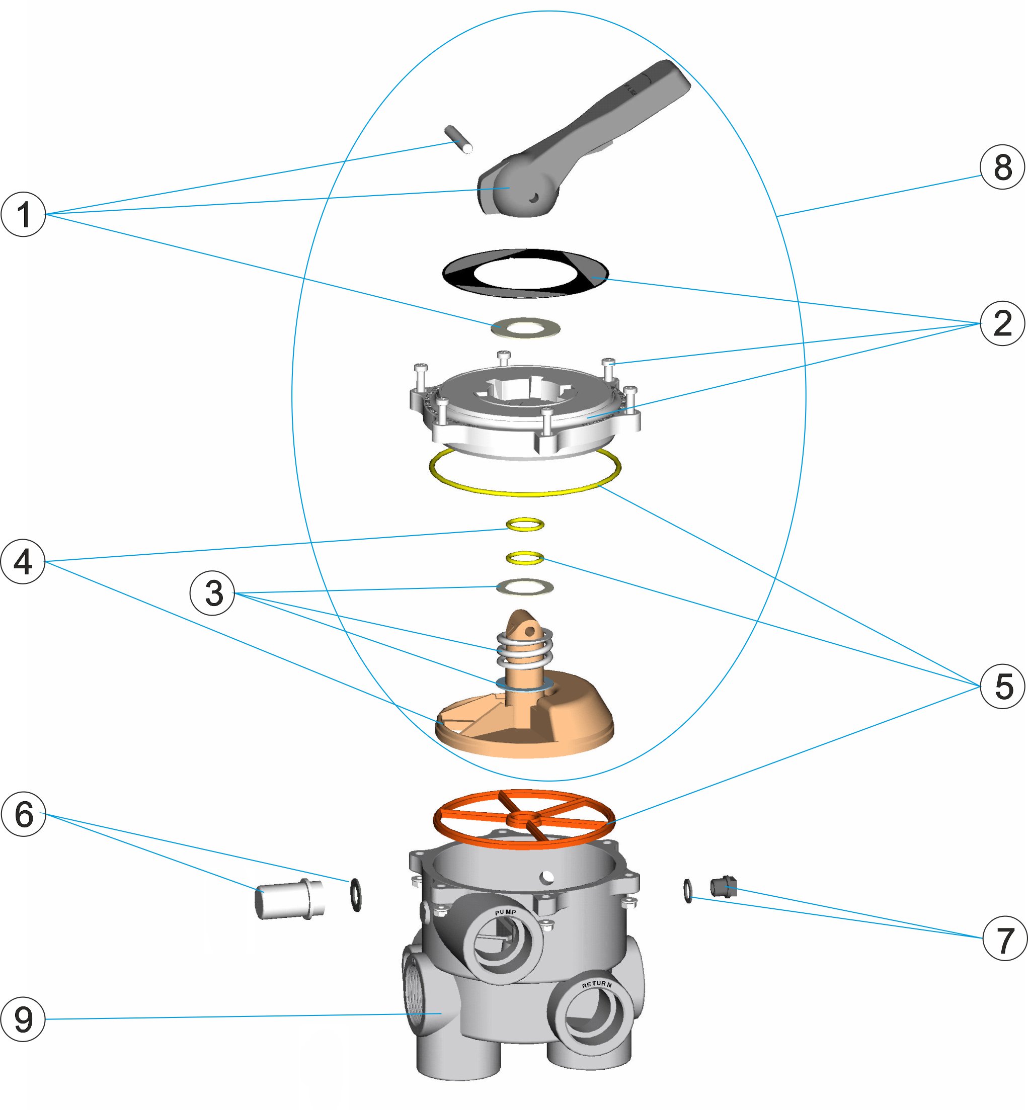 MULTIPORT VALVE 1 1/2