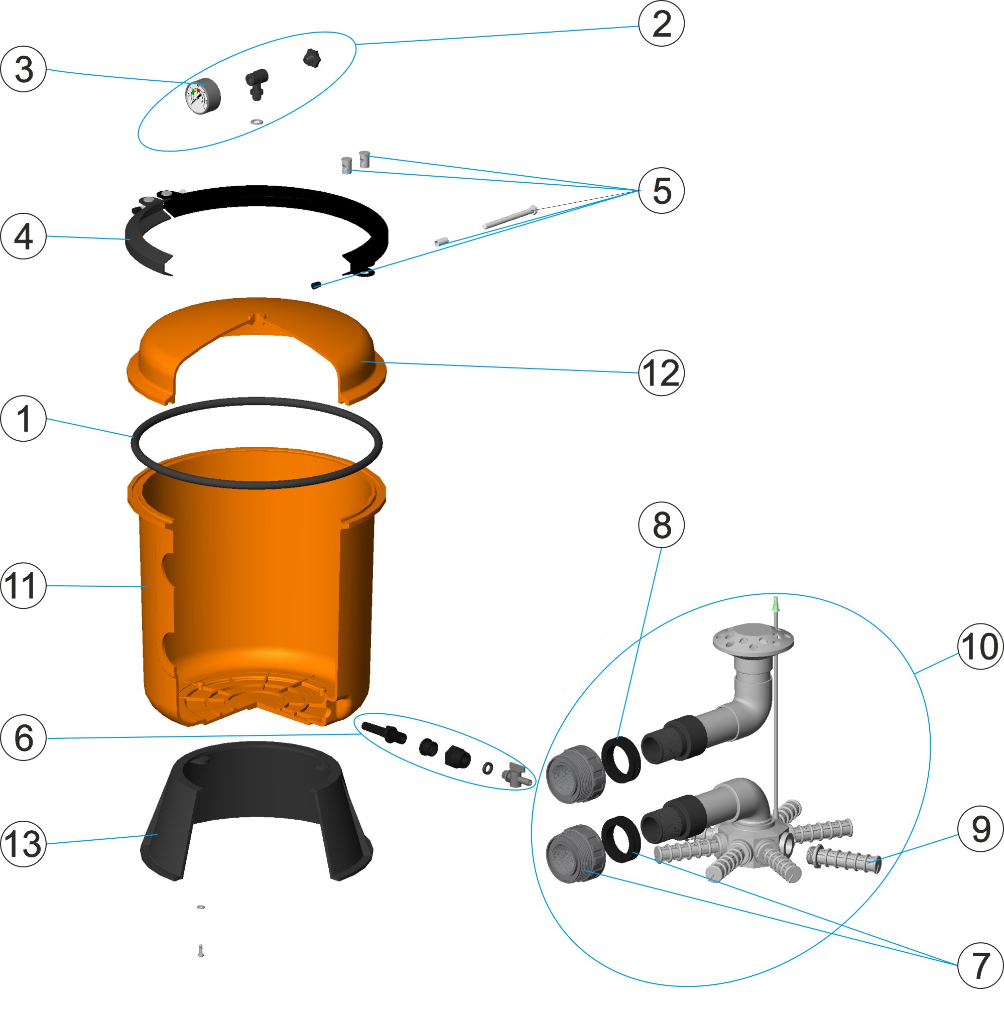 BILBAO FILTER D. 350 ORANGE