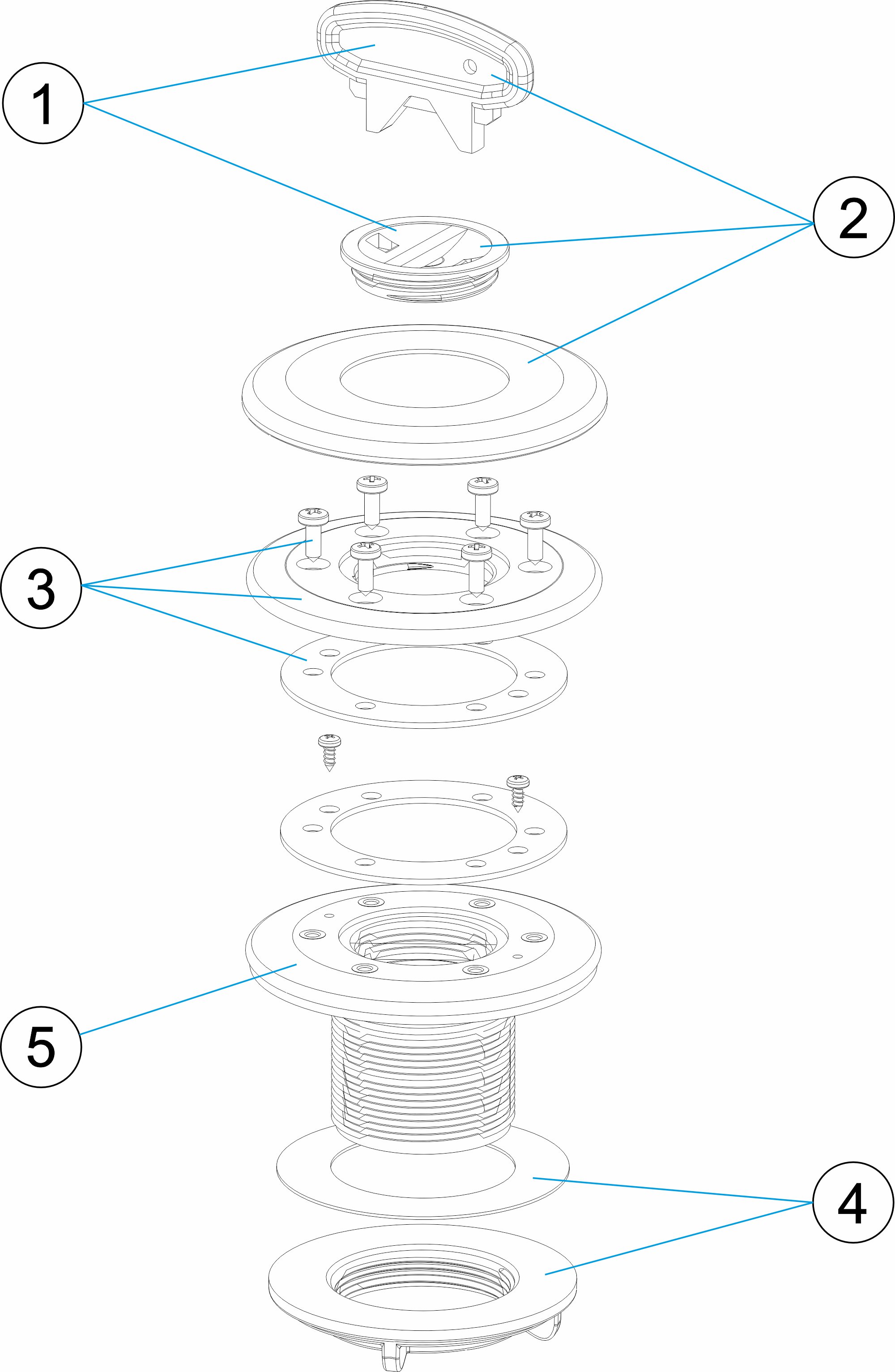 BOQUILLA ASPIRACION PISCINA PREF. LINER BARACUDA