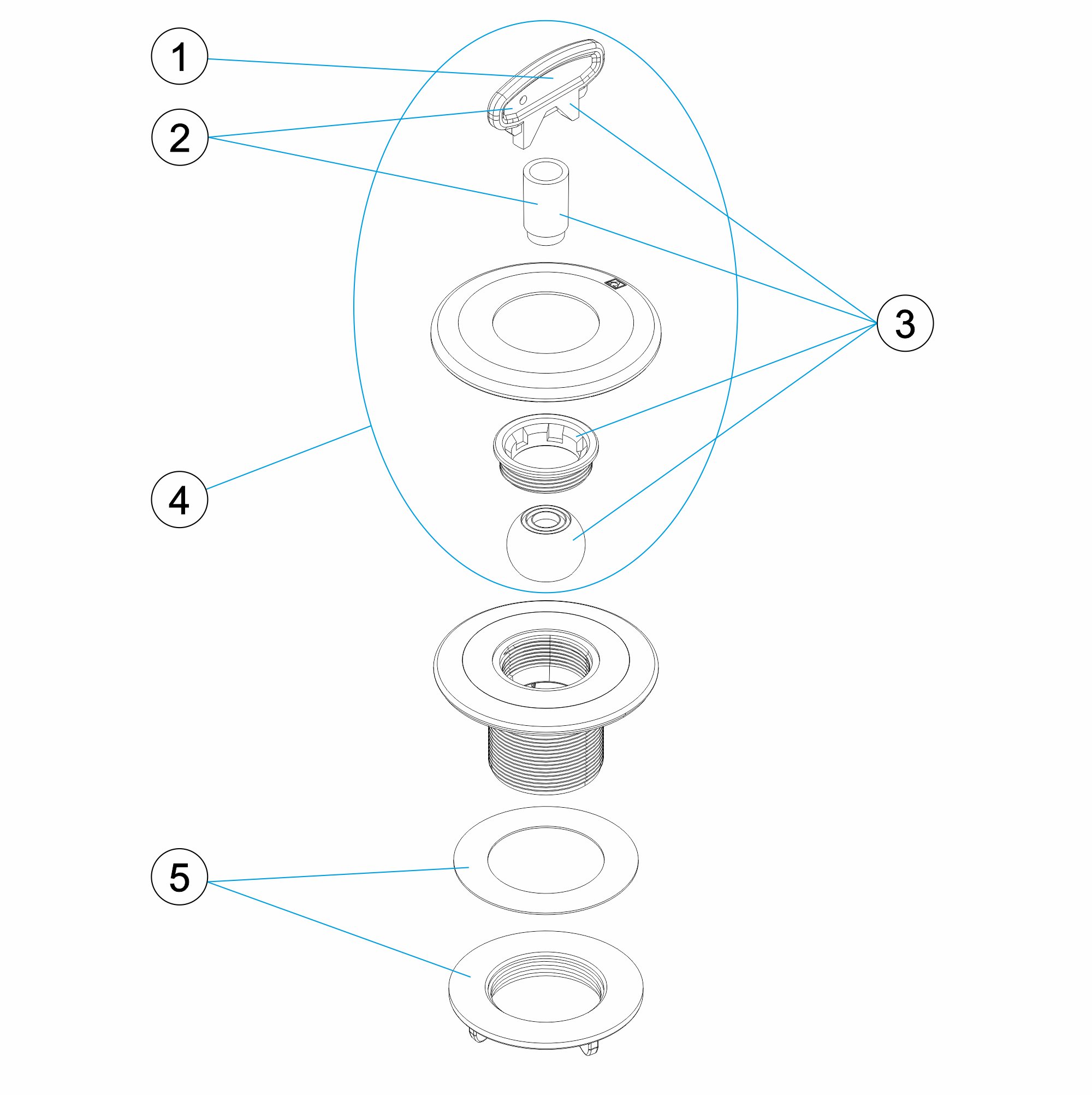 EINLAUFDÜSE MULTIFLOW FERTIGBECKEN