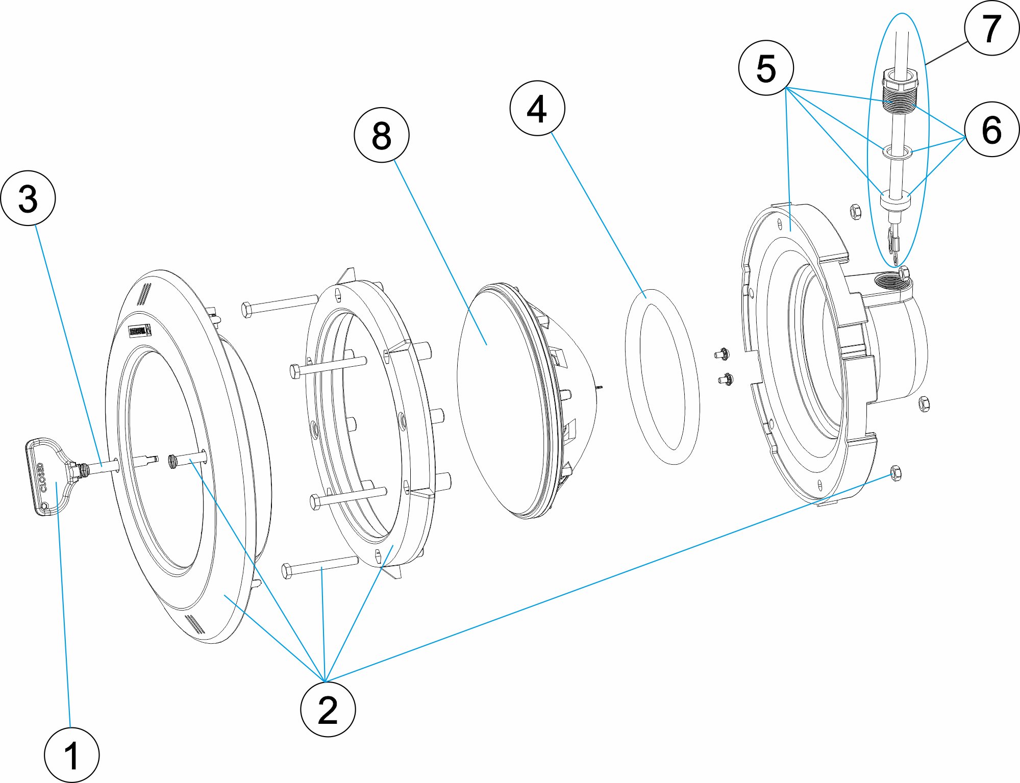 UWS PAR 56 LED/RGB/GA/PH/BLENDE ABS