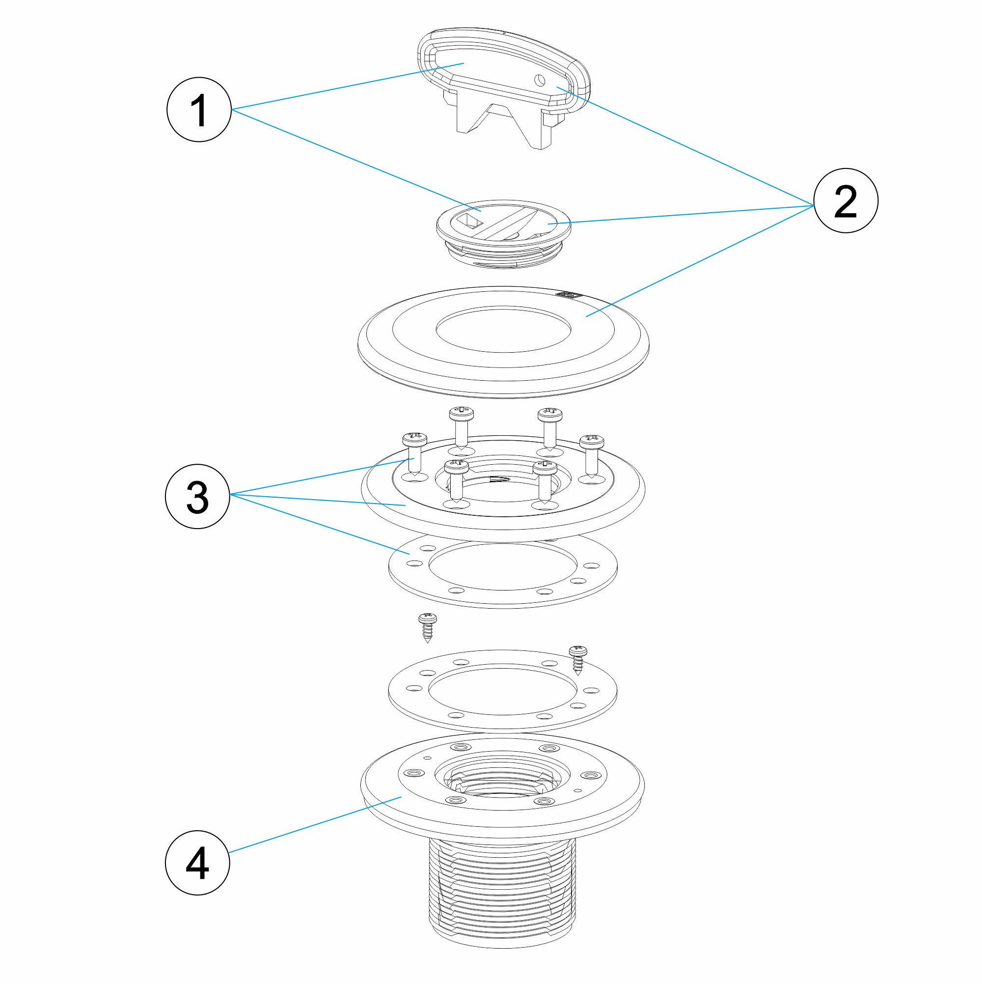 SUCTION NOZZLE LINER SOLVENT-WELD AND SCREW-IN