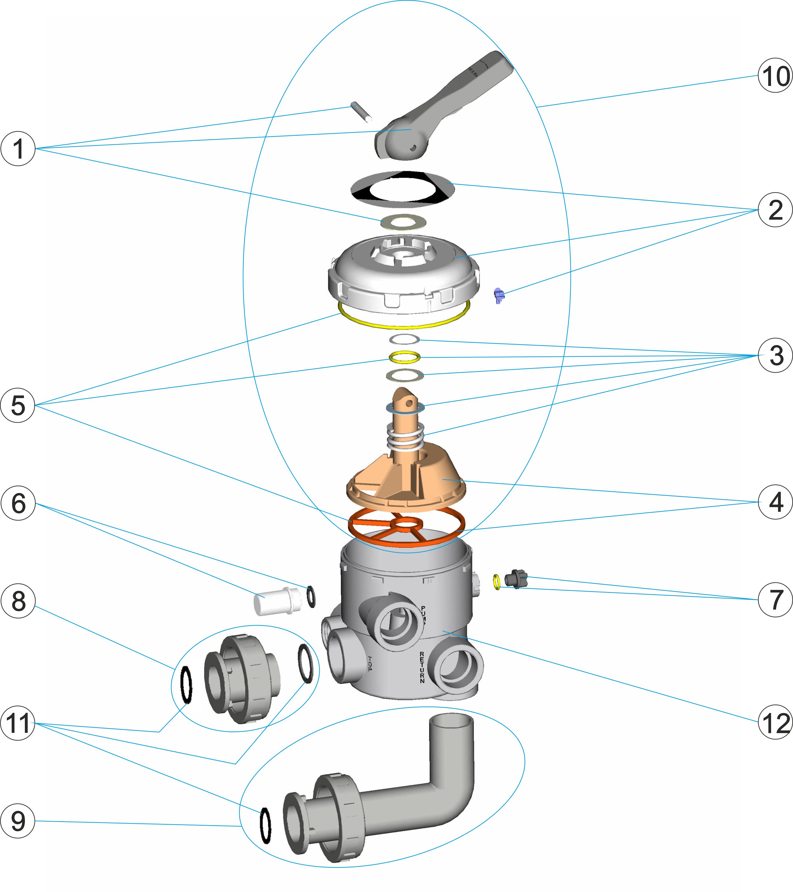 MULTIPORT VALVE 1 1/2