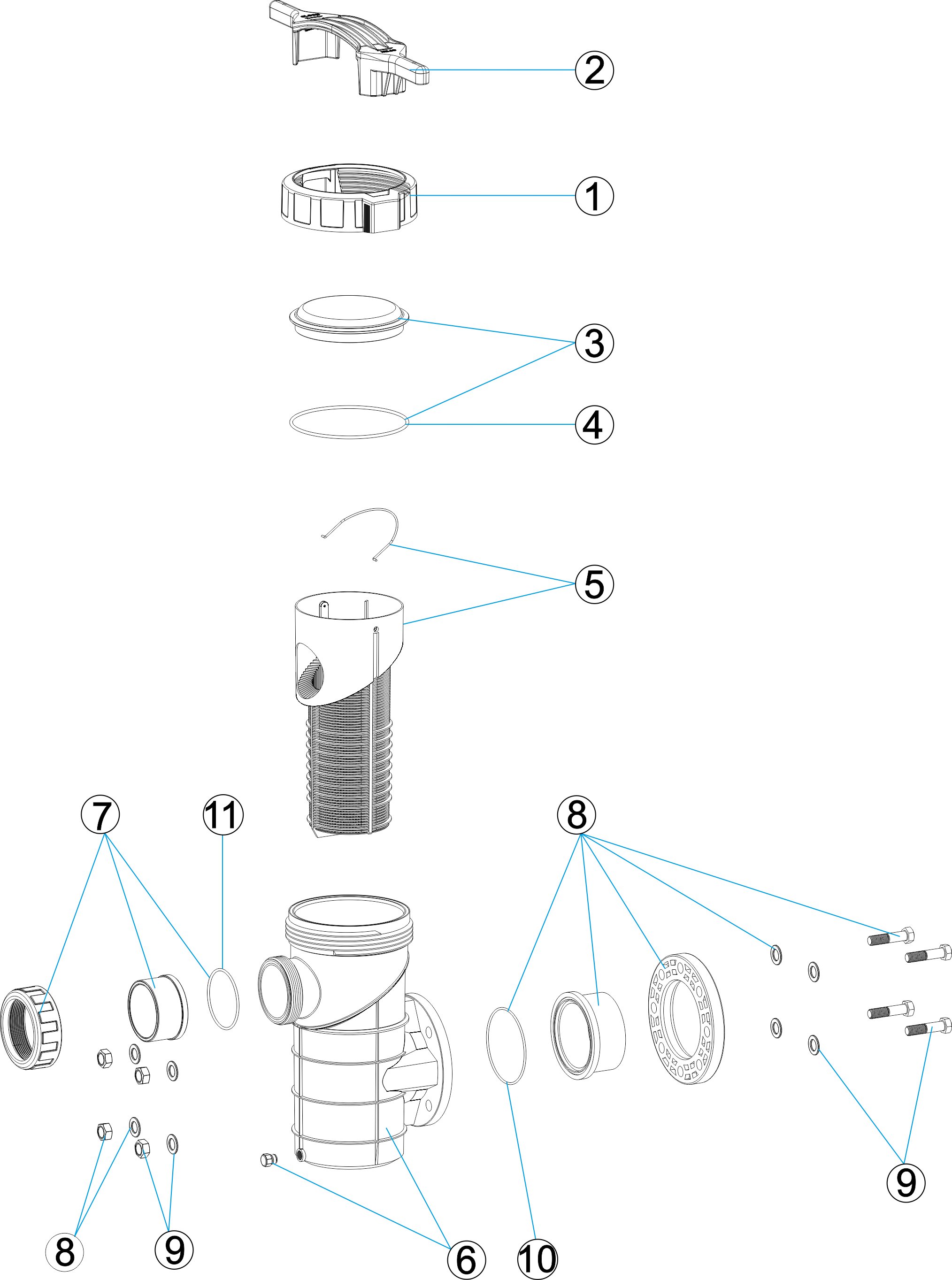 STRAINER 8L