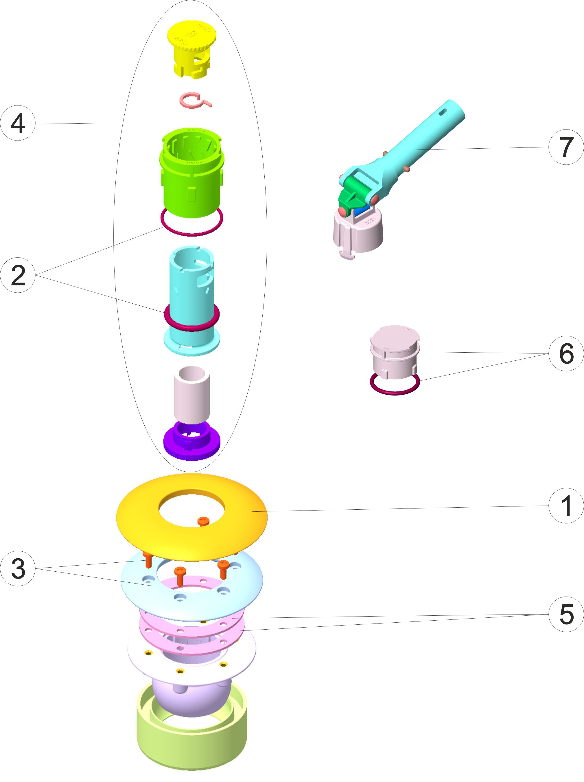 BUSE N' N' LINER ORIENTABLE VIS - AUTOTARAUDEUSE