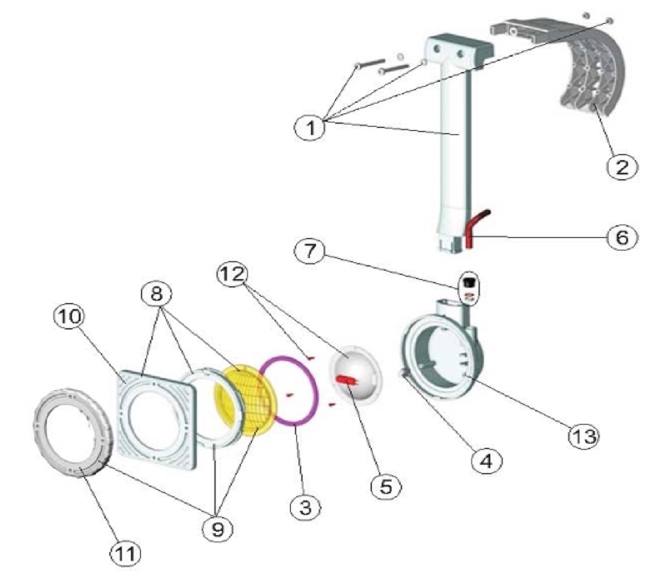 PROIETTORE PISCINA AUTOPORTANTE DA 75W CON TRASFORMATORE