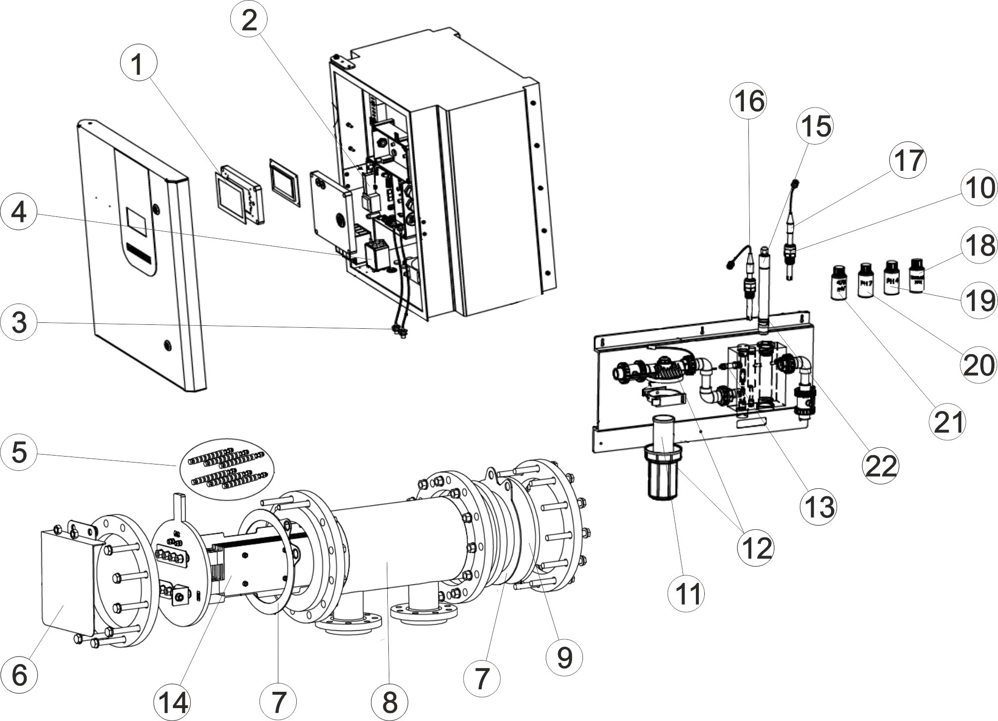 SALZELEKTROLYSE UND STEUERUNG PH D-65-D-300 EX-PLUS