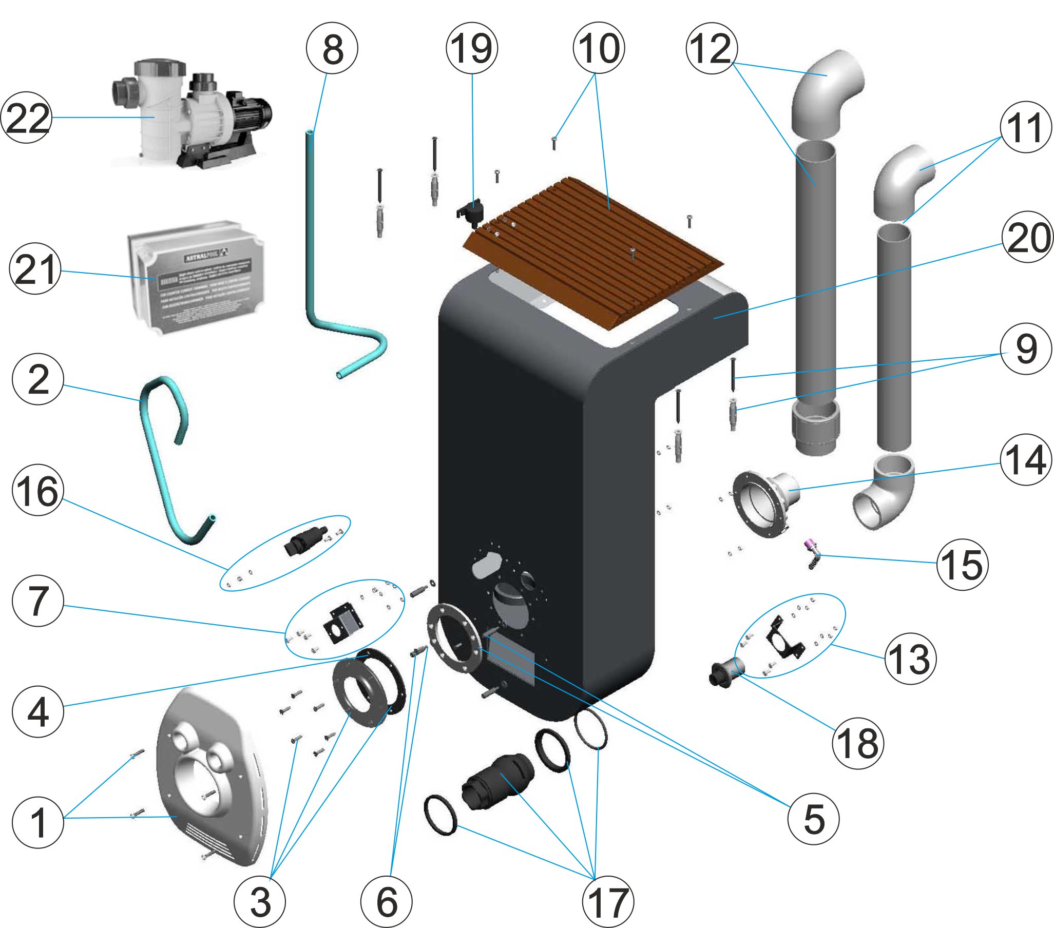 COUNTER-CURRENT SWIMMING EQUIPMENT