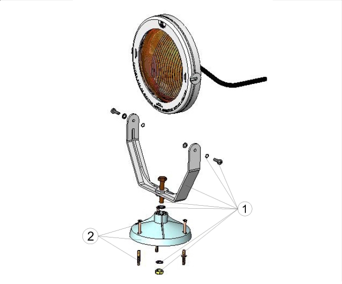 LED GARDEN LIGHT ABS CASE