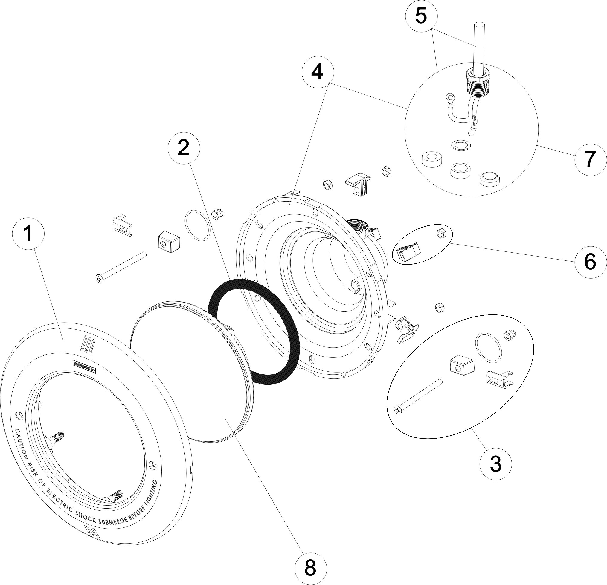 PROJECTEUR STANDARD AVEC LAMPE HALOGÈNE OU DE LEDS