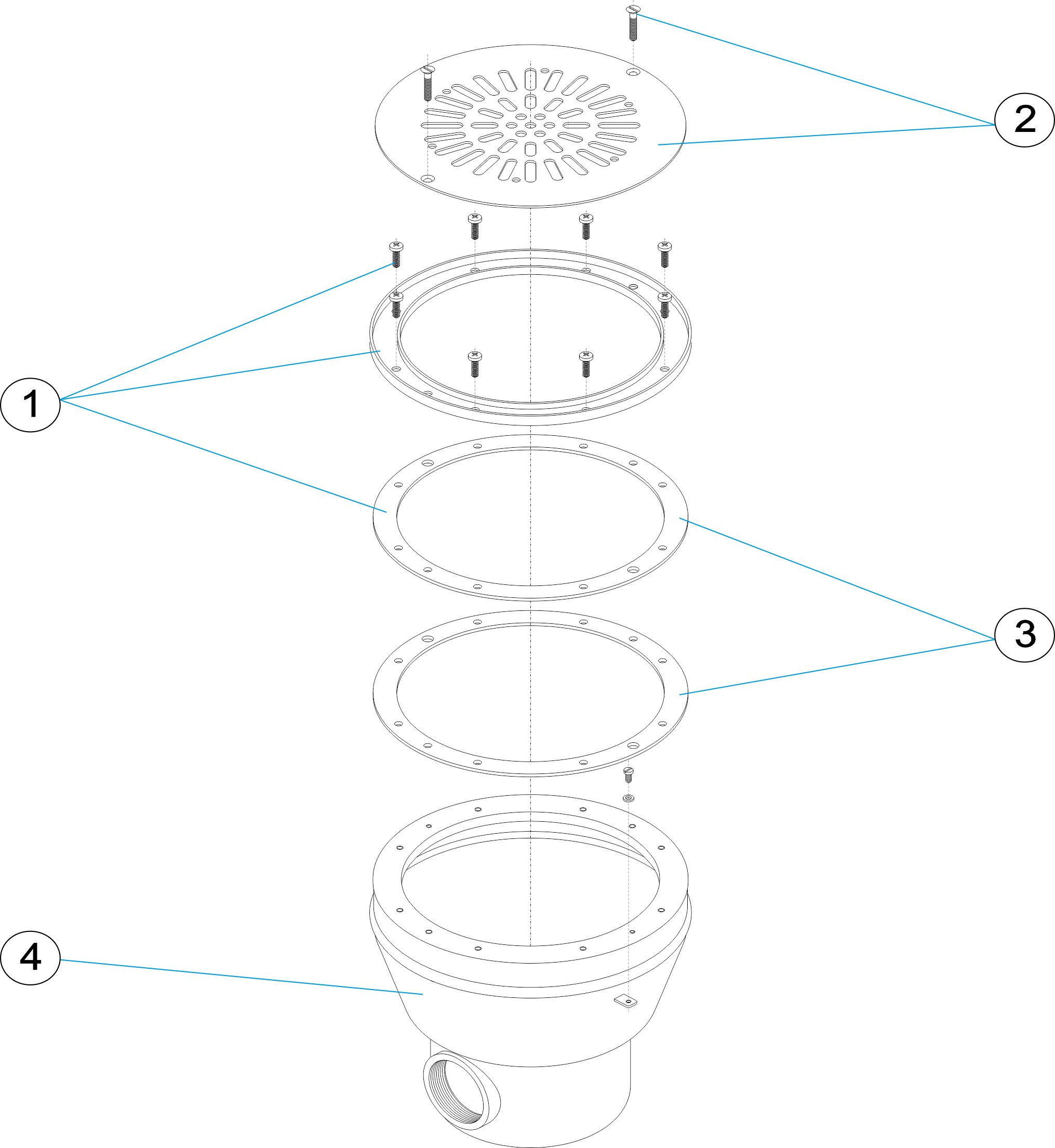 MAIN DRAIN INOX 2