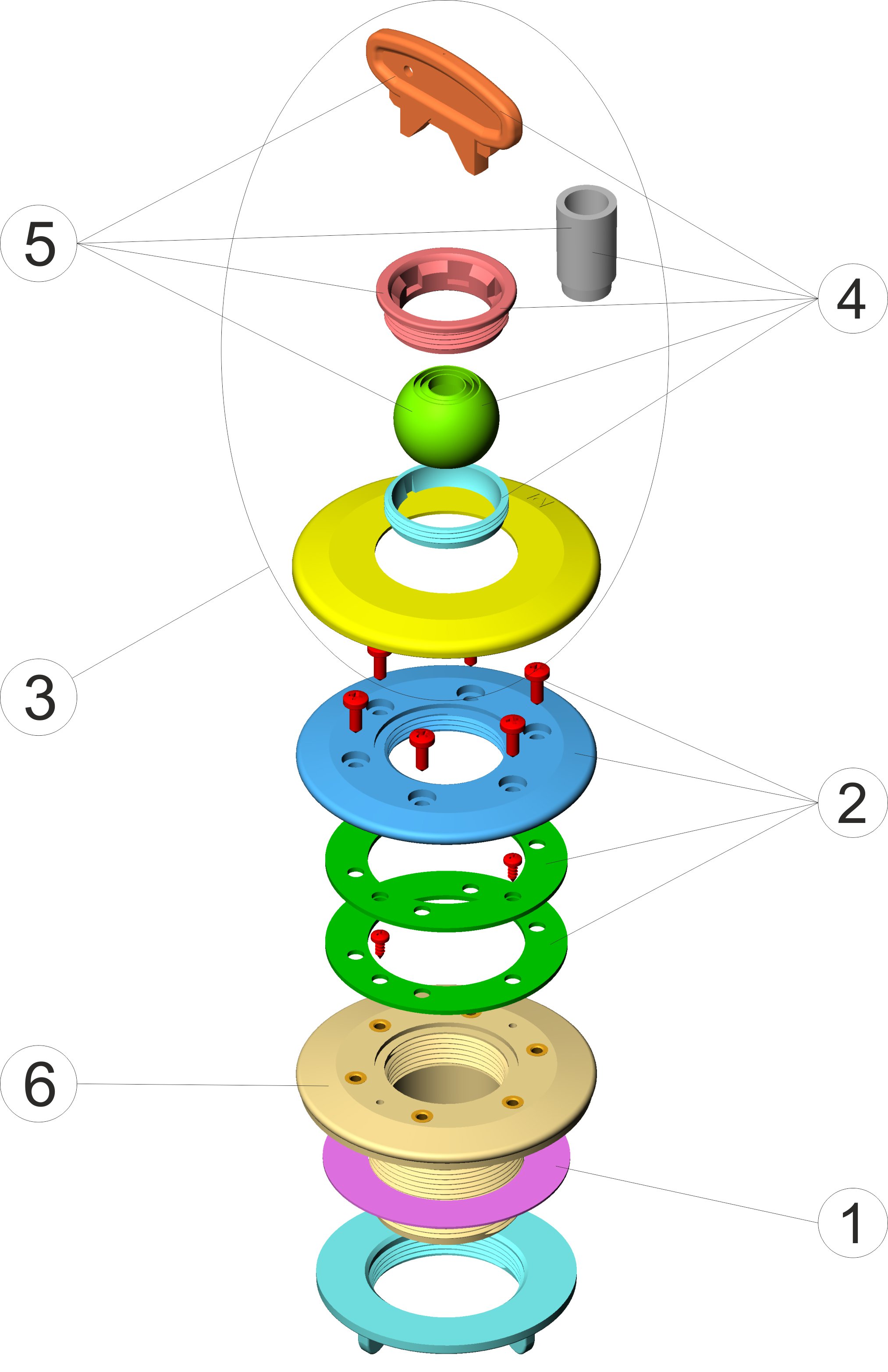 EINLAUFDÜSE MULTIFLOW FERTIGBECKEN FOLIE