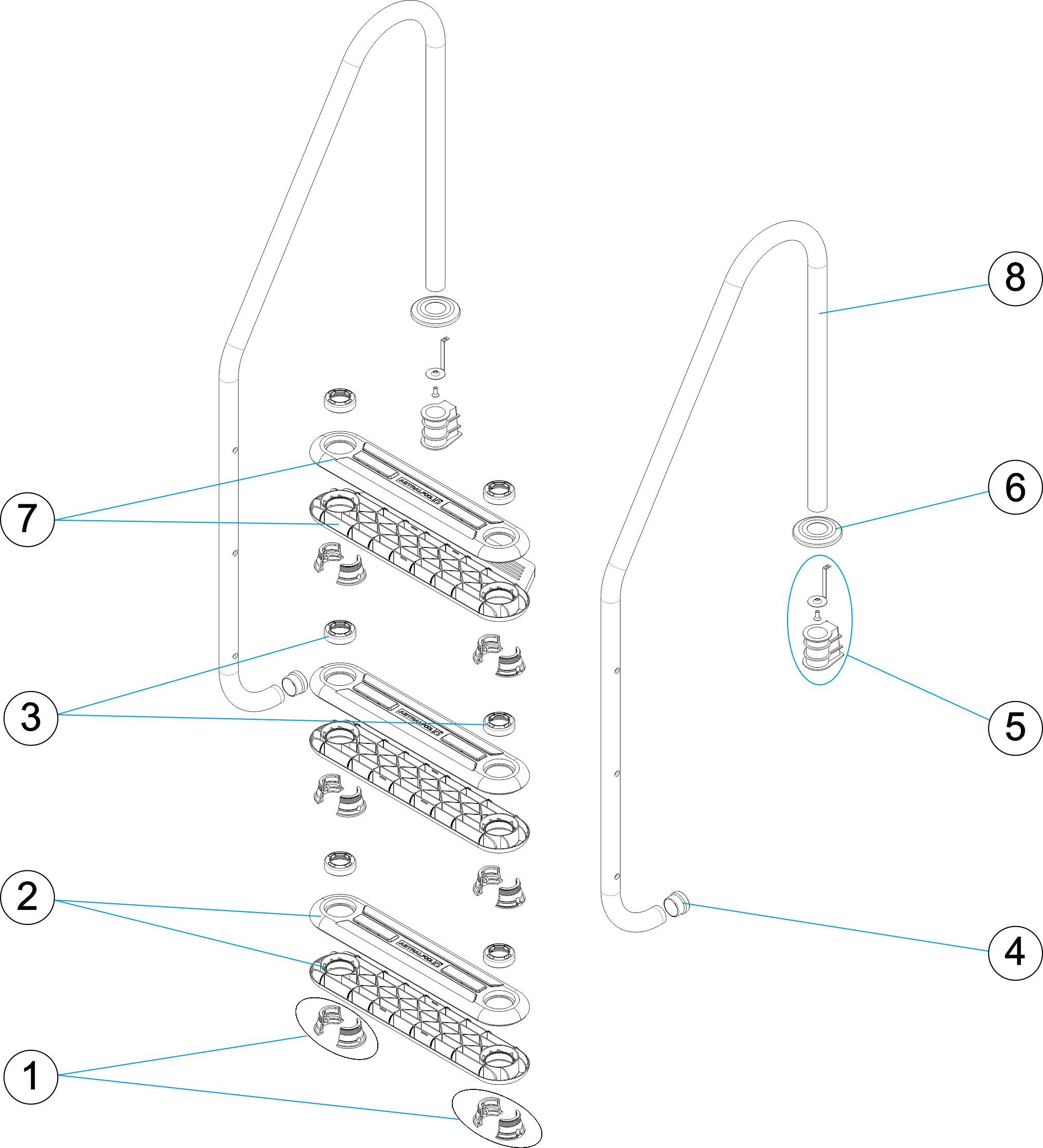 TREPPE STANDARD HOHE SICHERHEIT