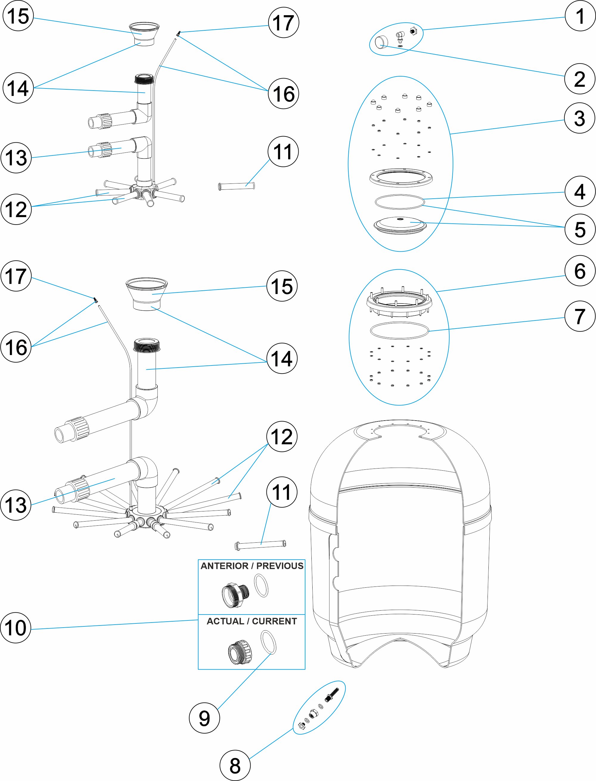 PARTS BREAKDOWN COVER SCREWS SIDE