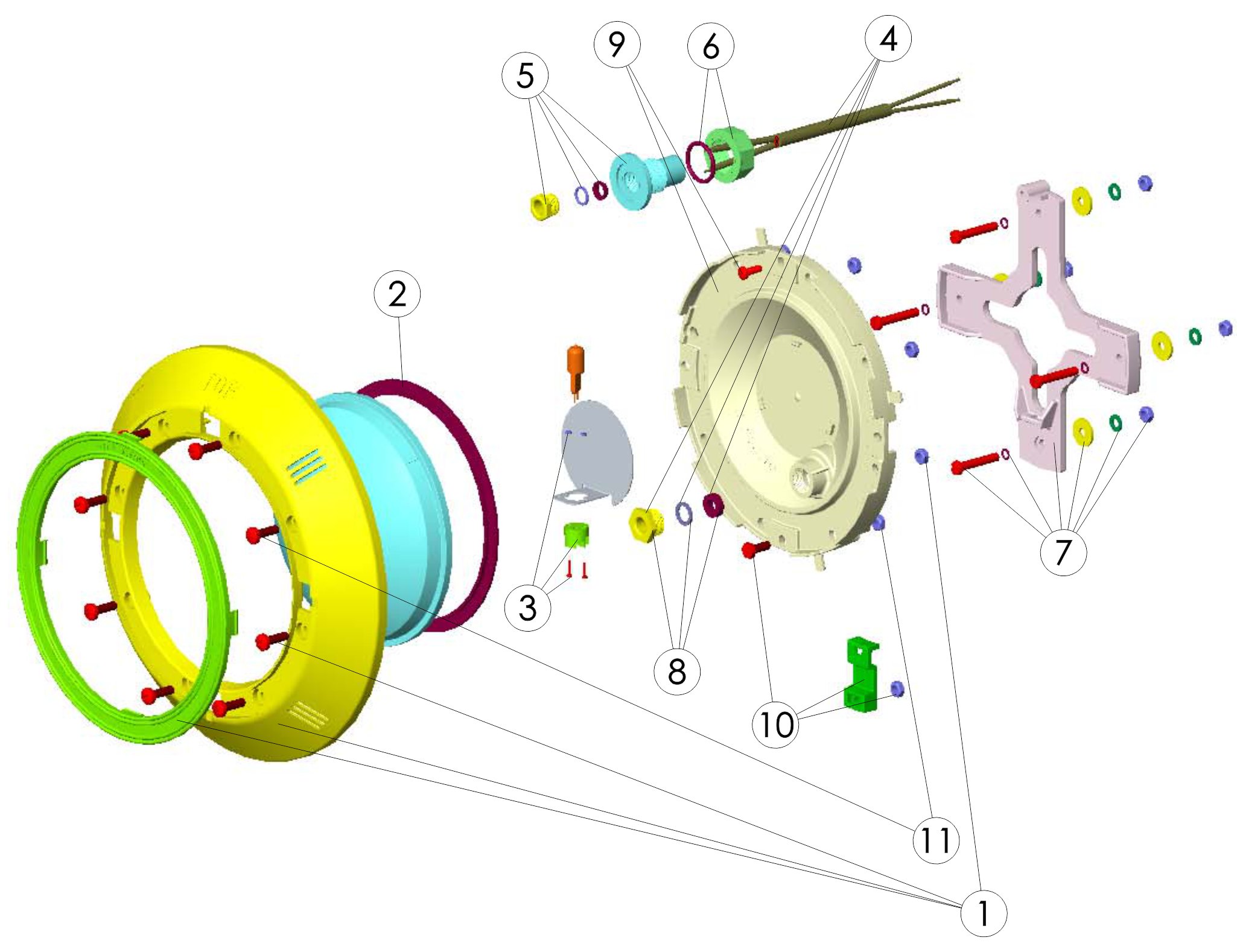 PROJECTEUR PLAT HYDROSWIM PISCINE PRÉFABRIQUÉE