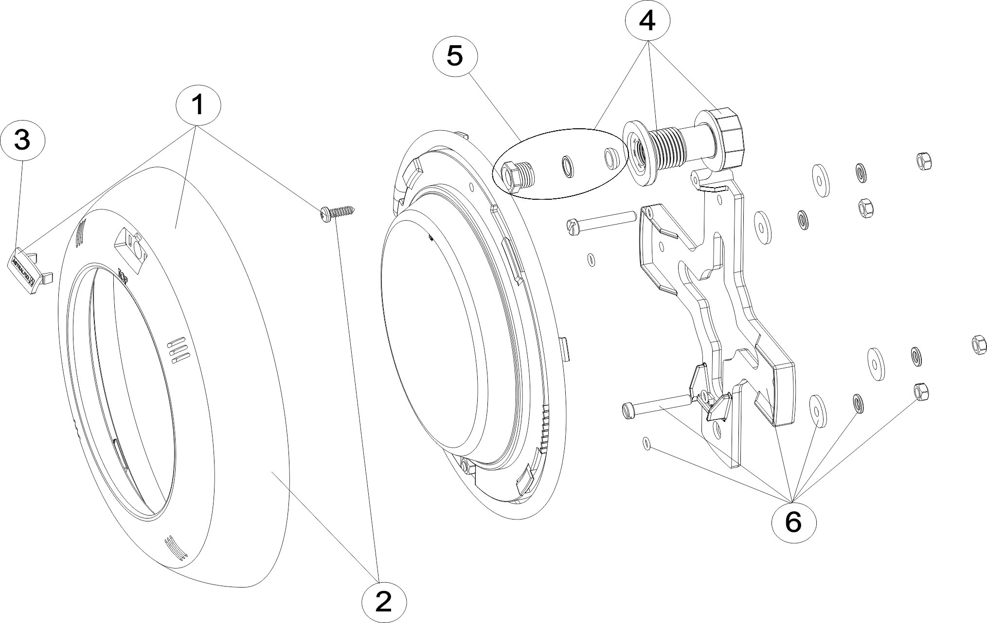 PROJECTEUR PISCINE PRÉFABRIQUÉE S-LIM LEDS