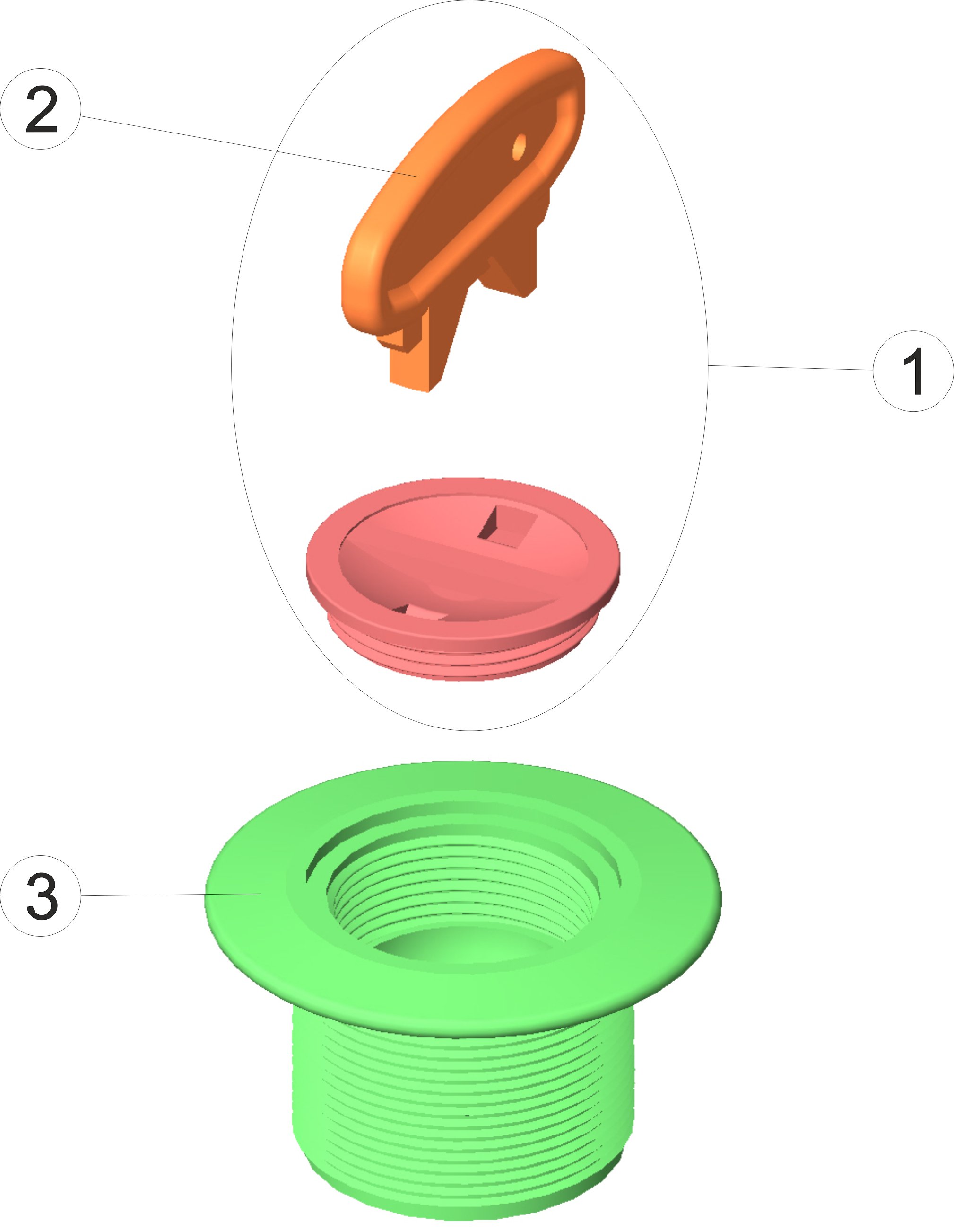 SCREW-IN SUCTION NOZZLE