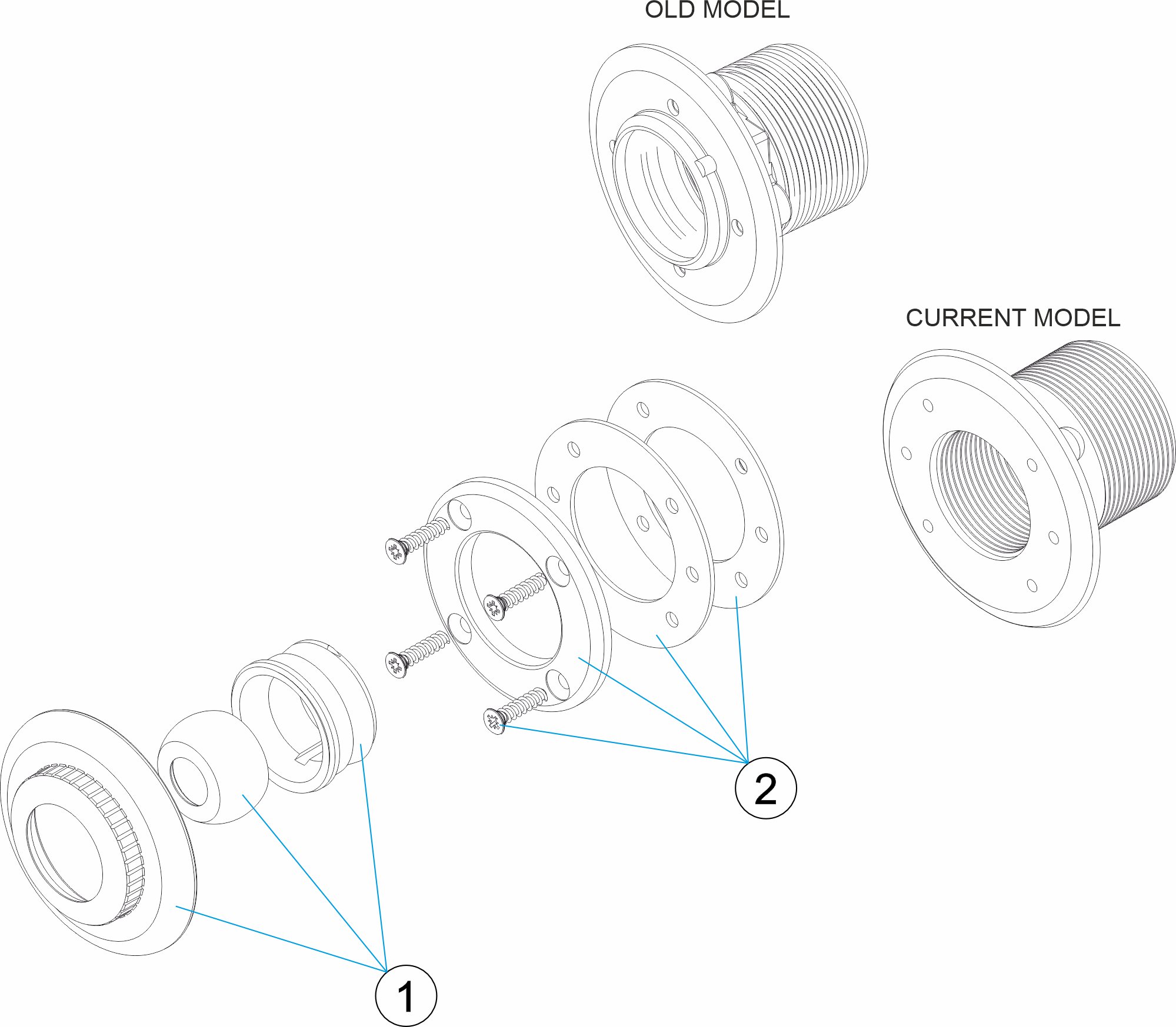 BOUCHE REF EASYLINE GRISE