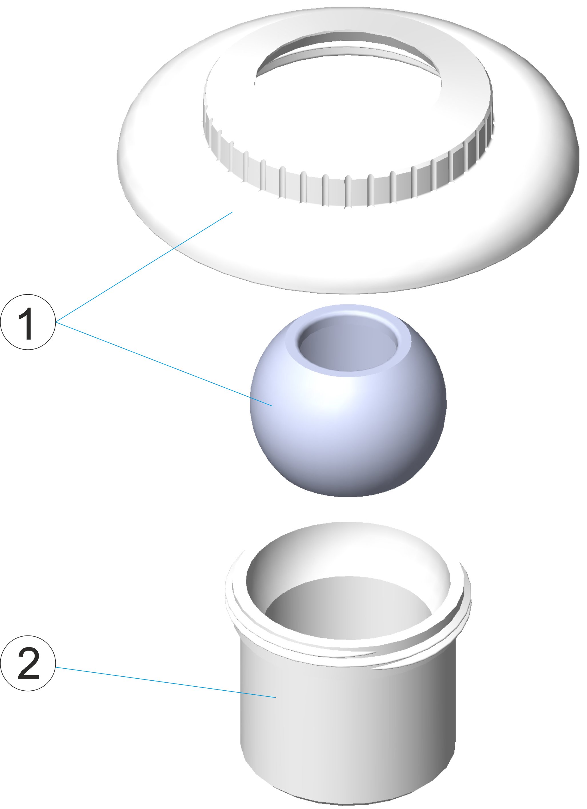 D.50 PN 10 NOZZLE TO SOLVENT-WELD INSIDE PIPES