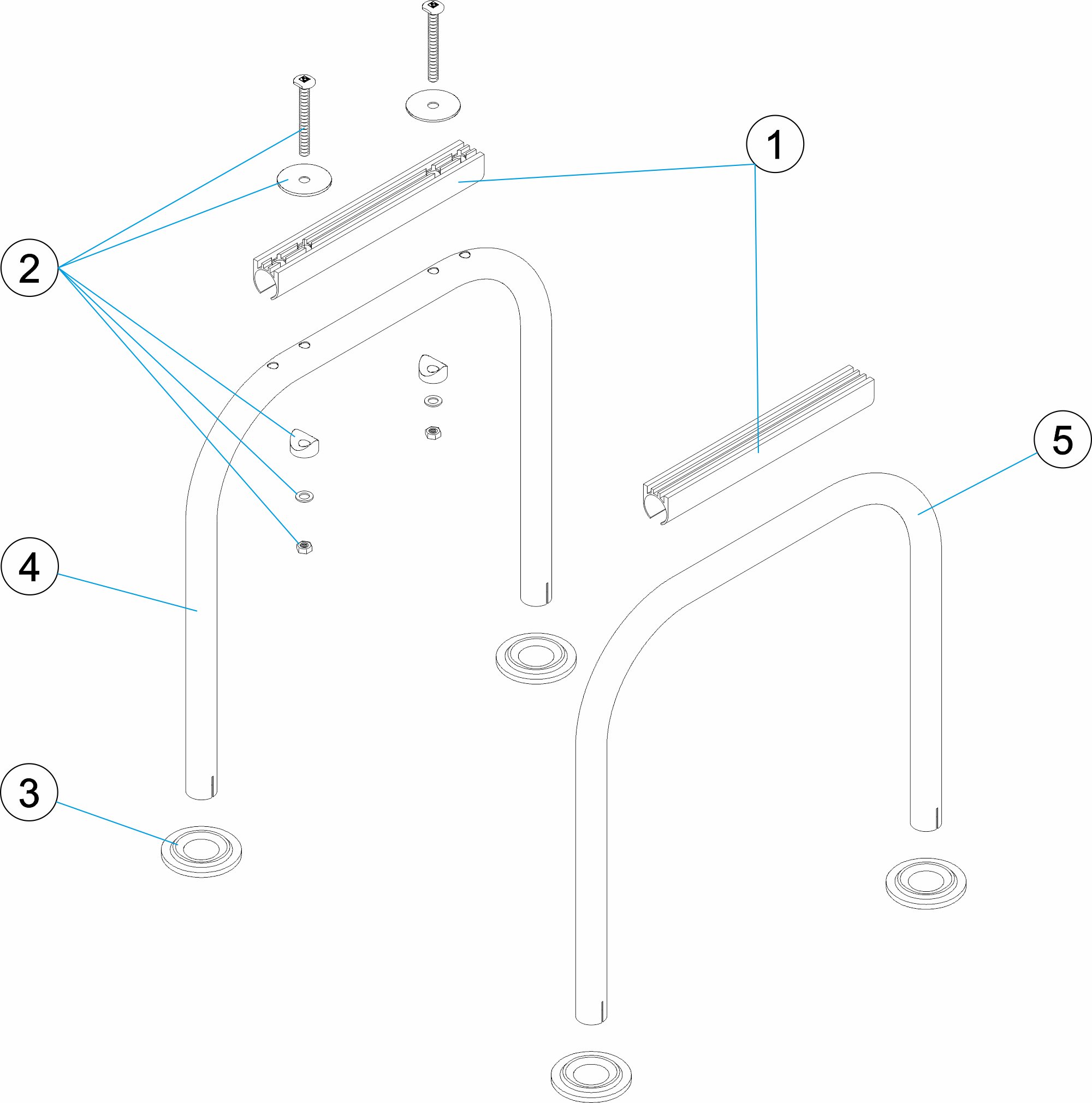 SET OF SPRINGBOARD BRIDGES