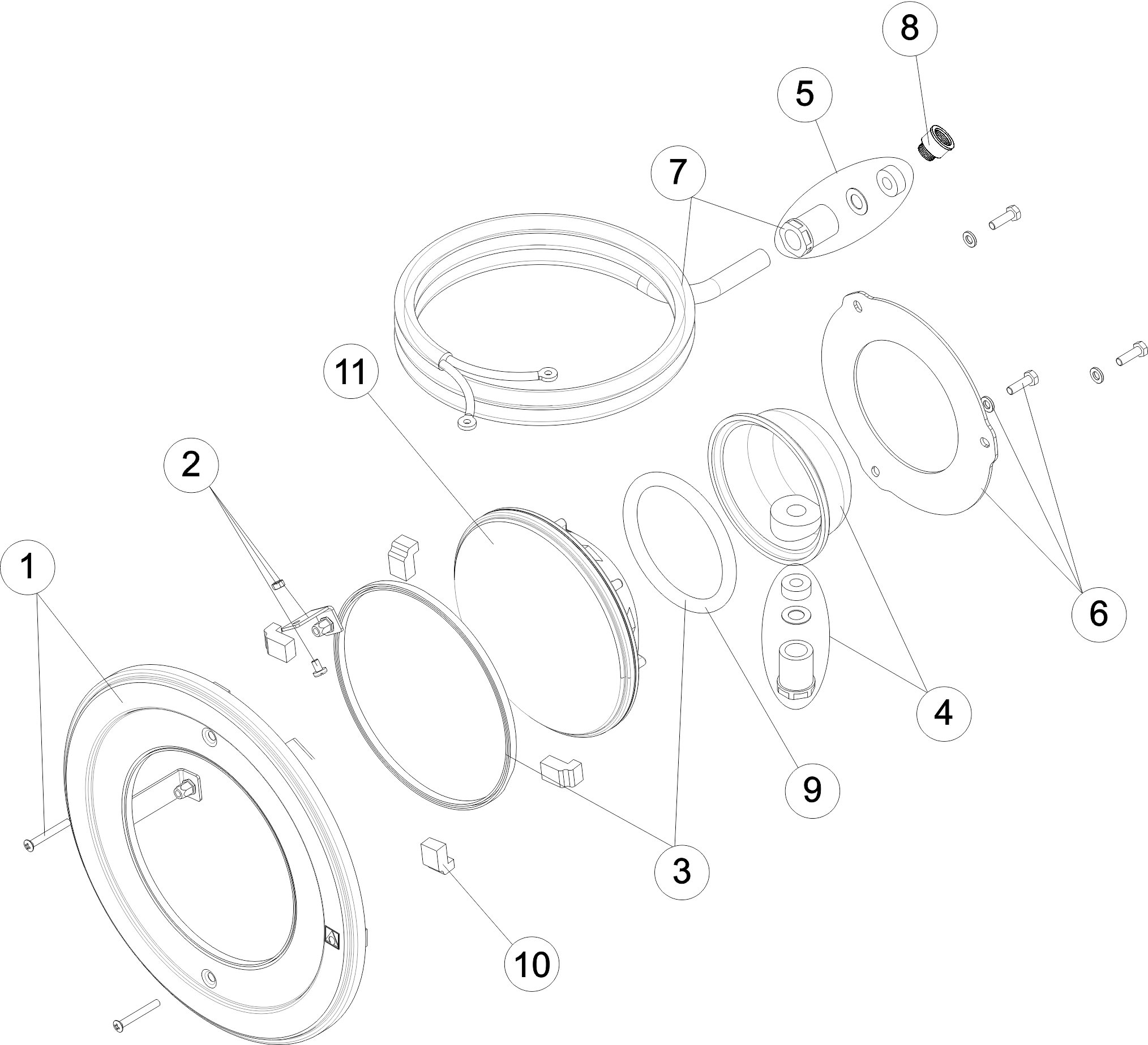 LAMPE D. 295 LED 2.0 WEISS