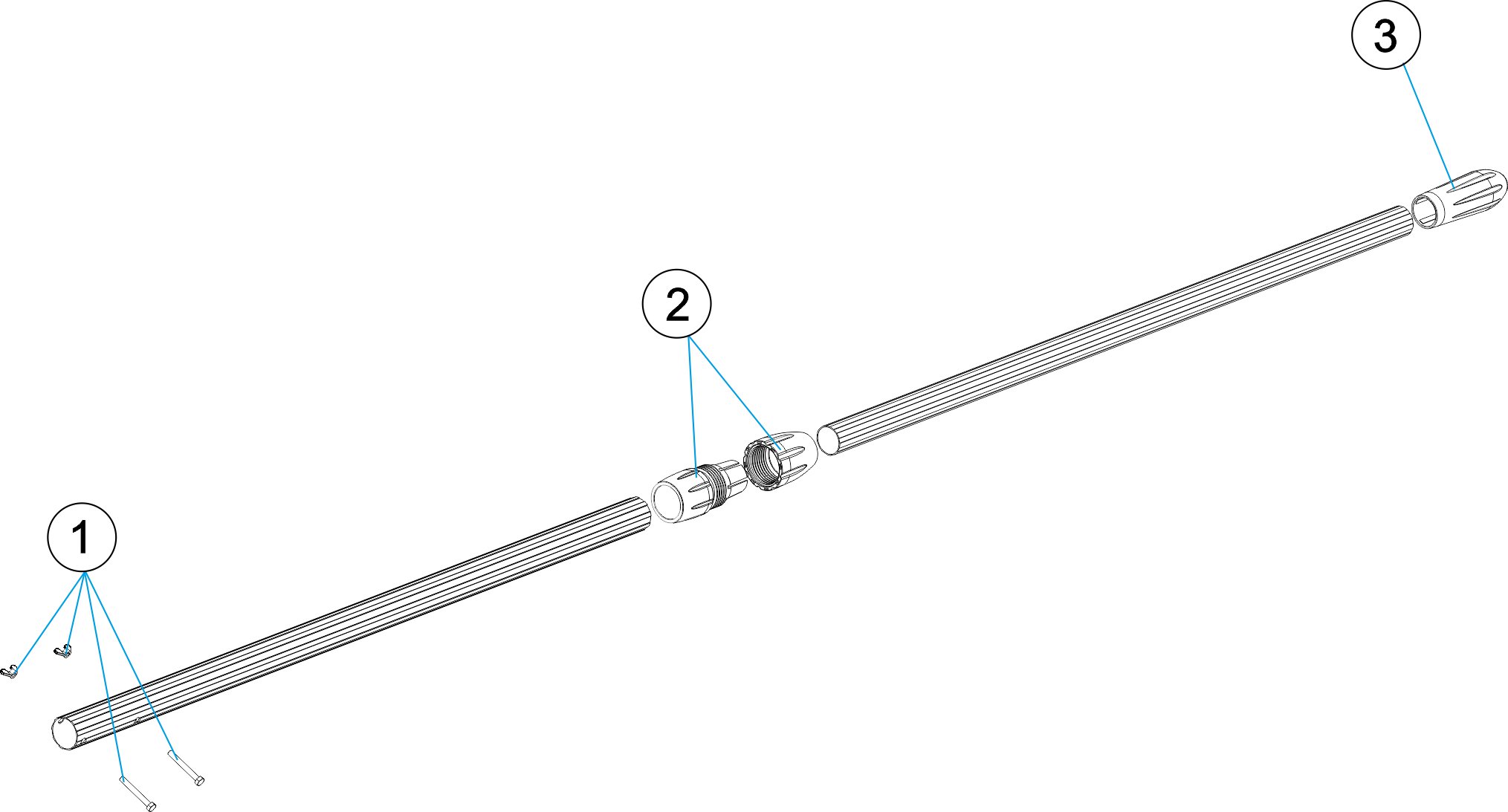 TELESCOPIC HANDRAIL CLIP CONNECTION-WALL BRACKETS