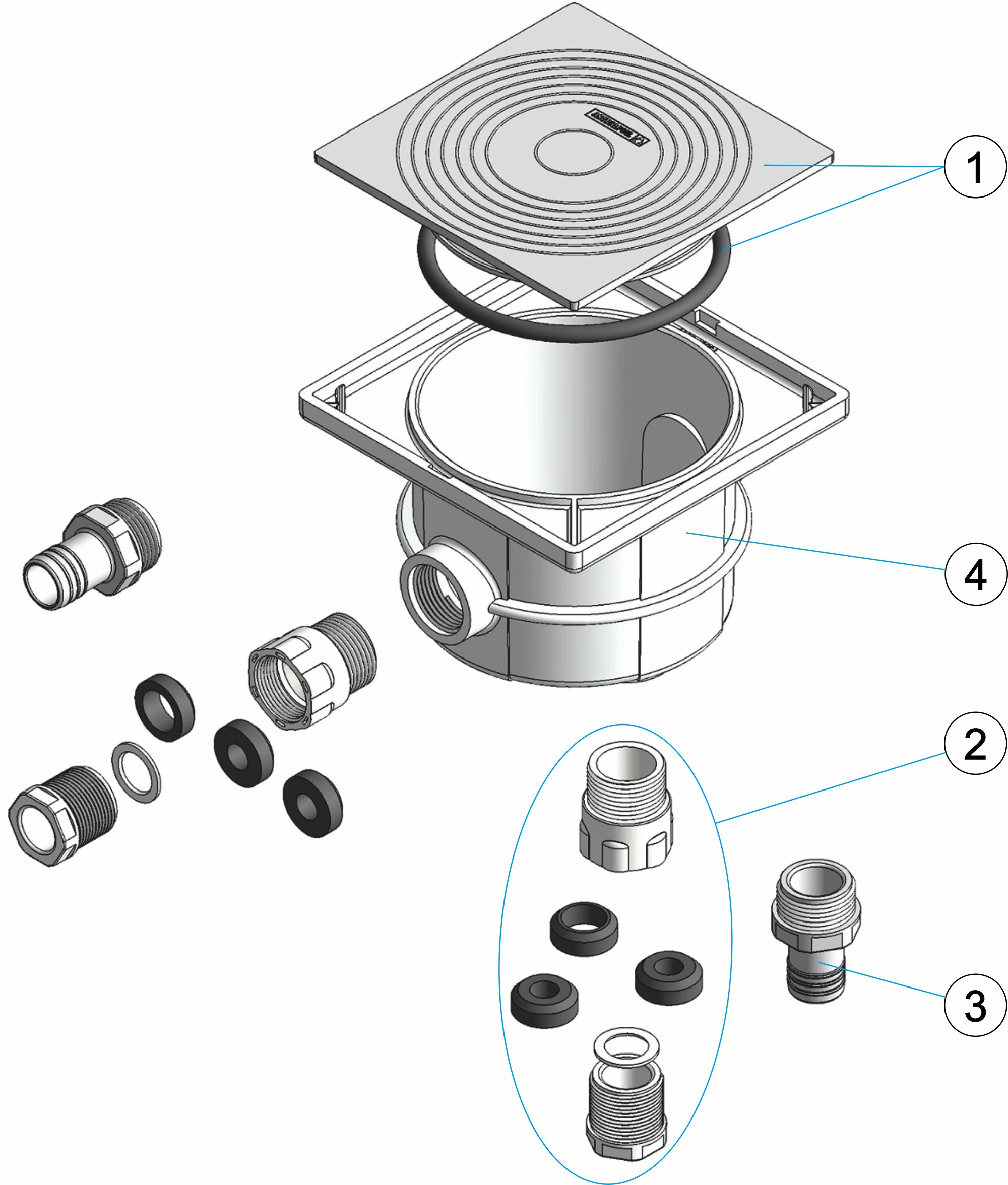 CAJA CONEXIONES CON RACORD MANGUERA