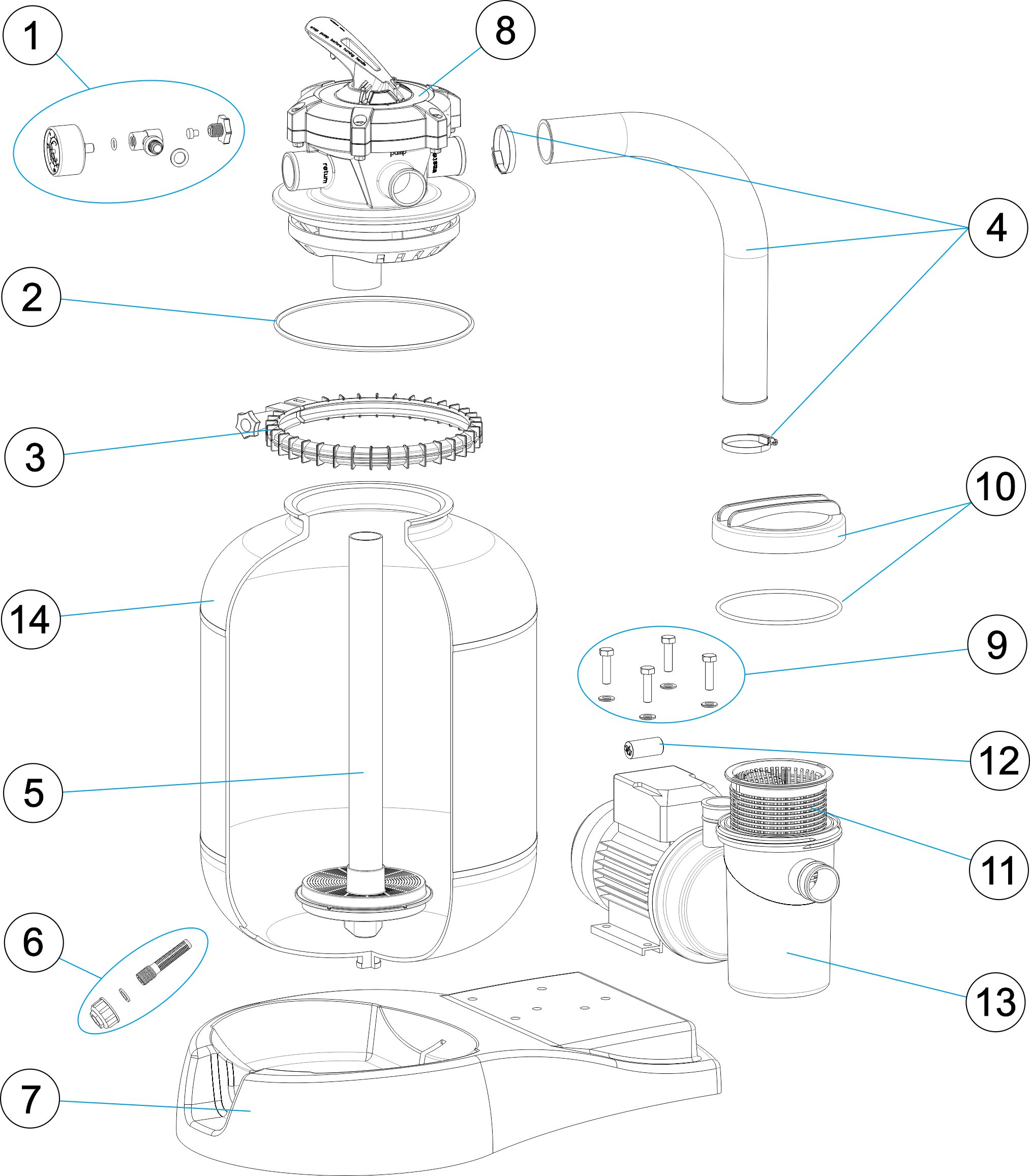 MONOBLOC D. 400 PUMPE P-XPERT6, P-XPERT8