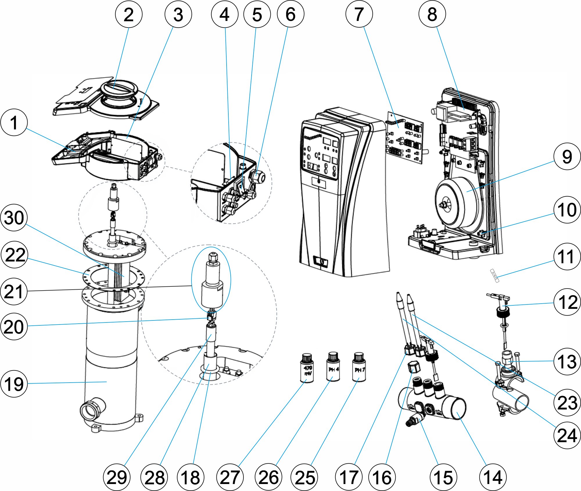 NEOLYSIS SYSTEM FOR PUBLIC POOL NEO-12, NEO-24, NEO-32