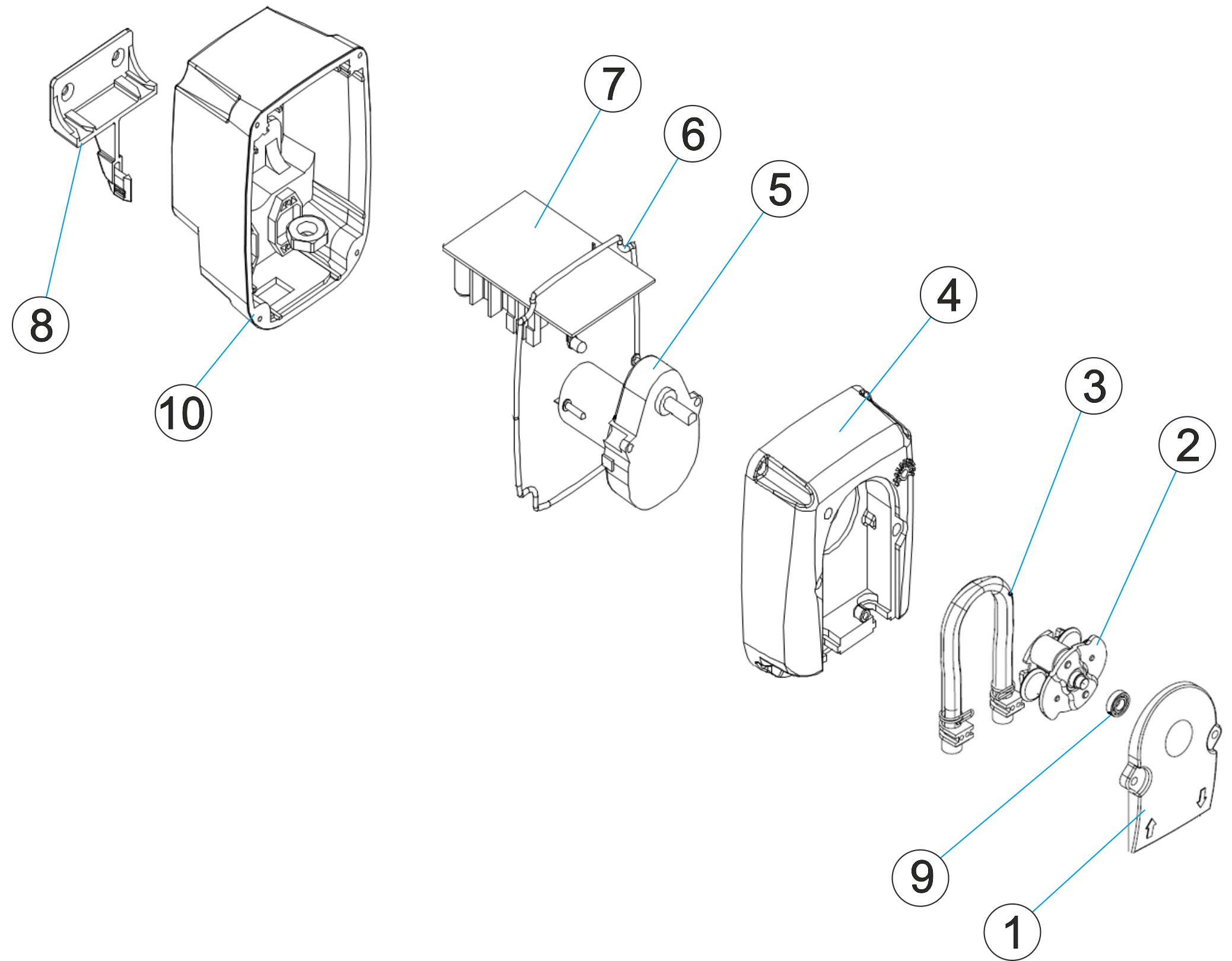 POMPE PÉRISTALTIQUE 4L/H 3BAR