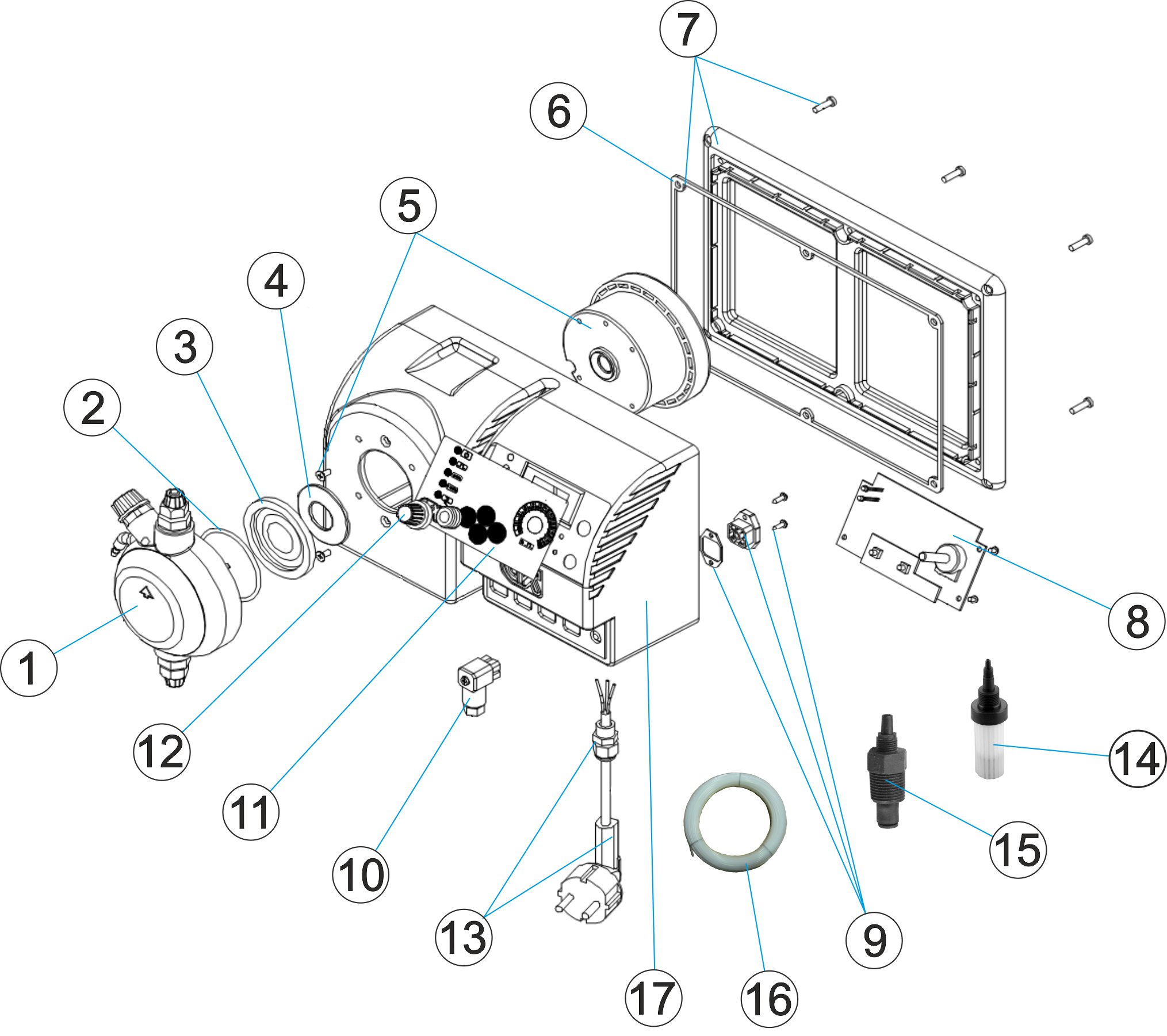 POMPA DOSIFICATRICE CLASS ON-OFF 5L-H. 7 BAR