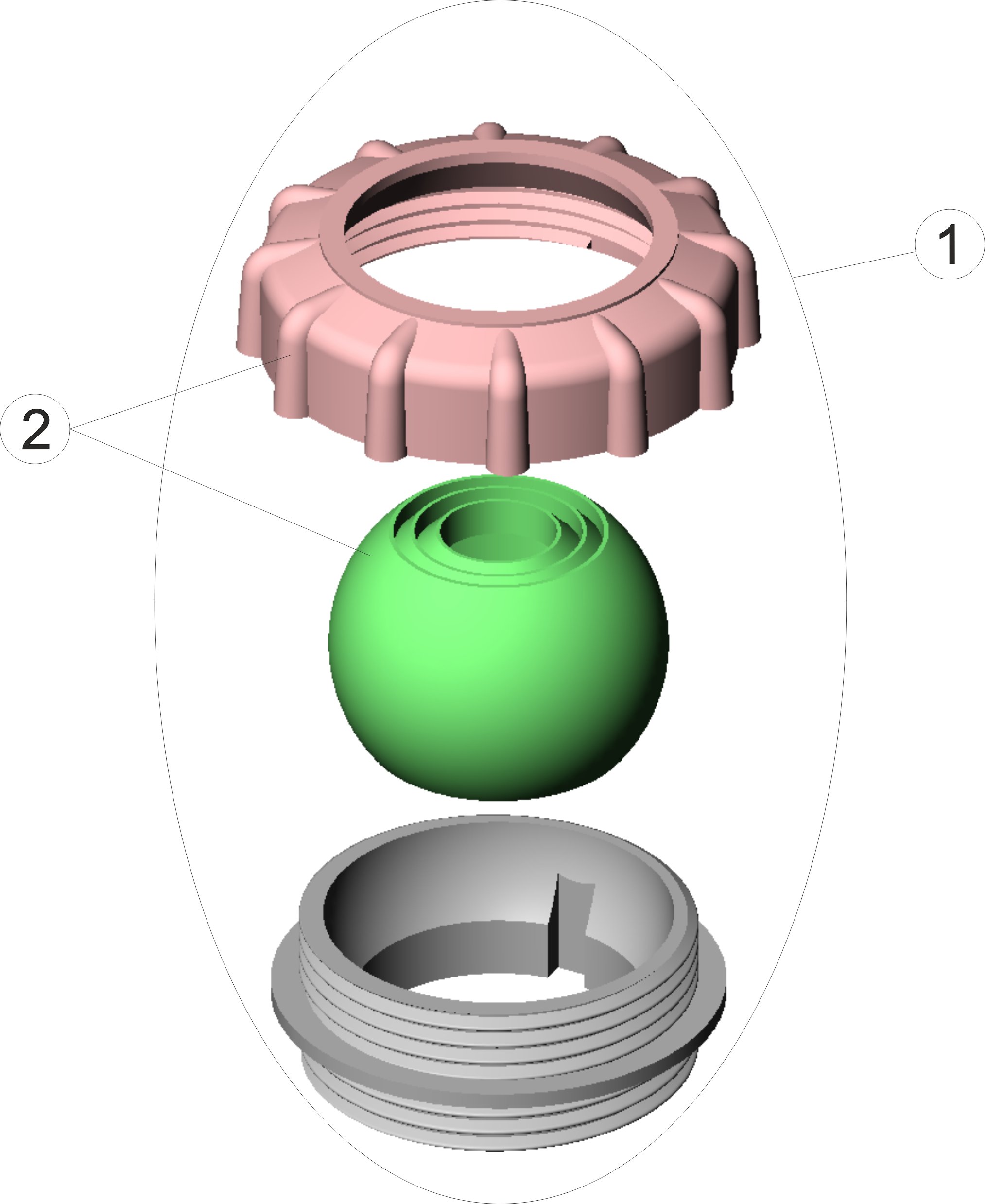 DÜSE MIT KUGEL MULTIFLOW