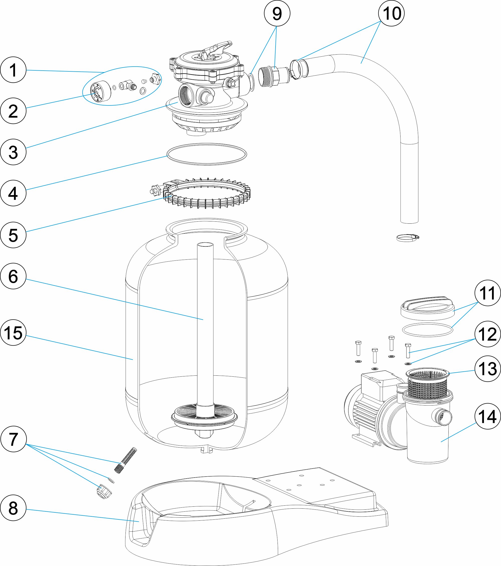 MONOBLOC D. 400 - P-XPERT 6-8 PUMP