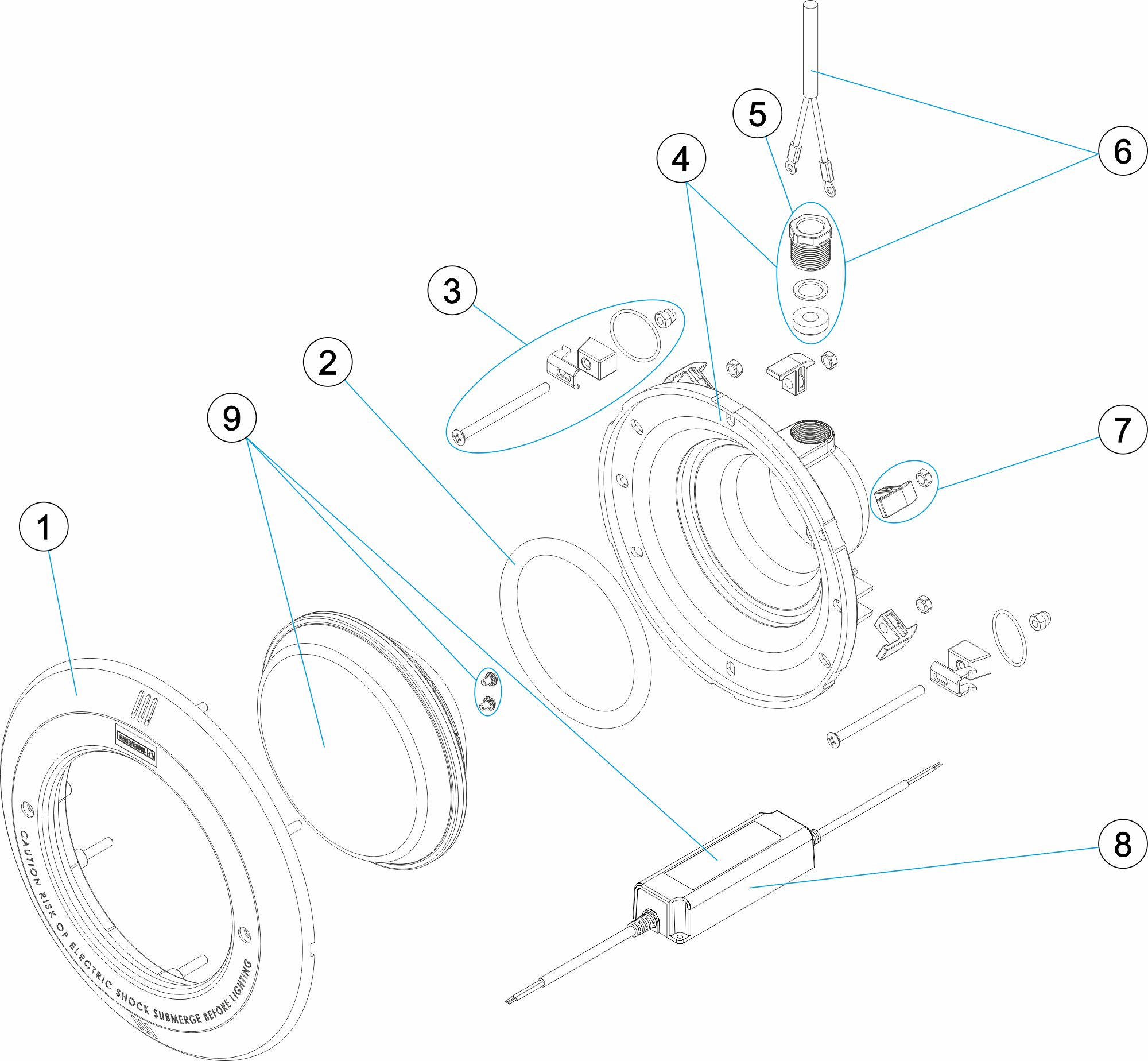 PROIETTORE STANDARD CON LAMPADA DI LEDS