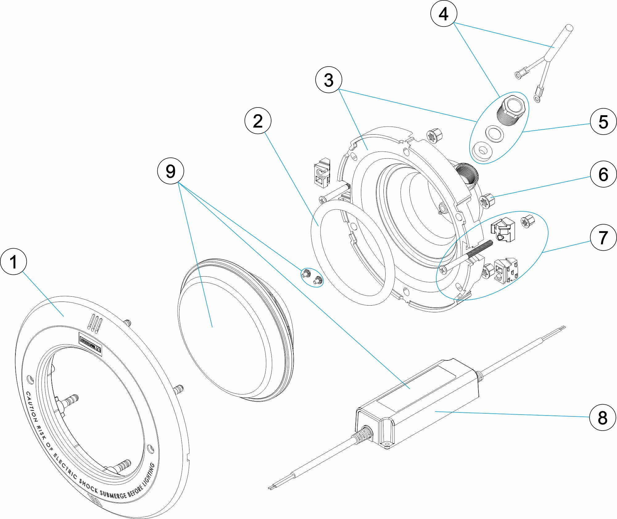 PROJECTEUR GLOBAL AVEC LAMPE DE LEDS