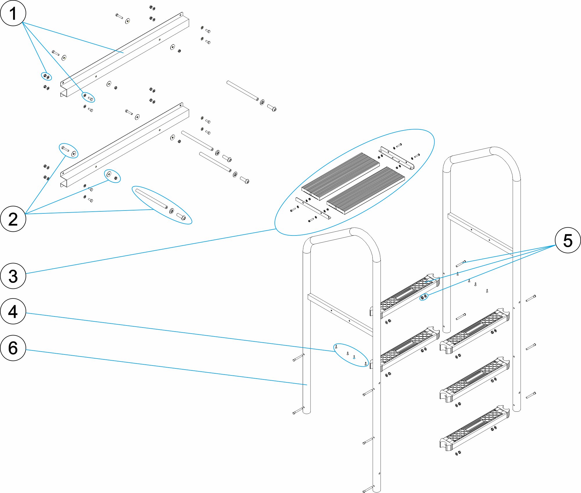 ABOVE-GROUND POOL LADDER