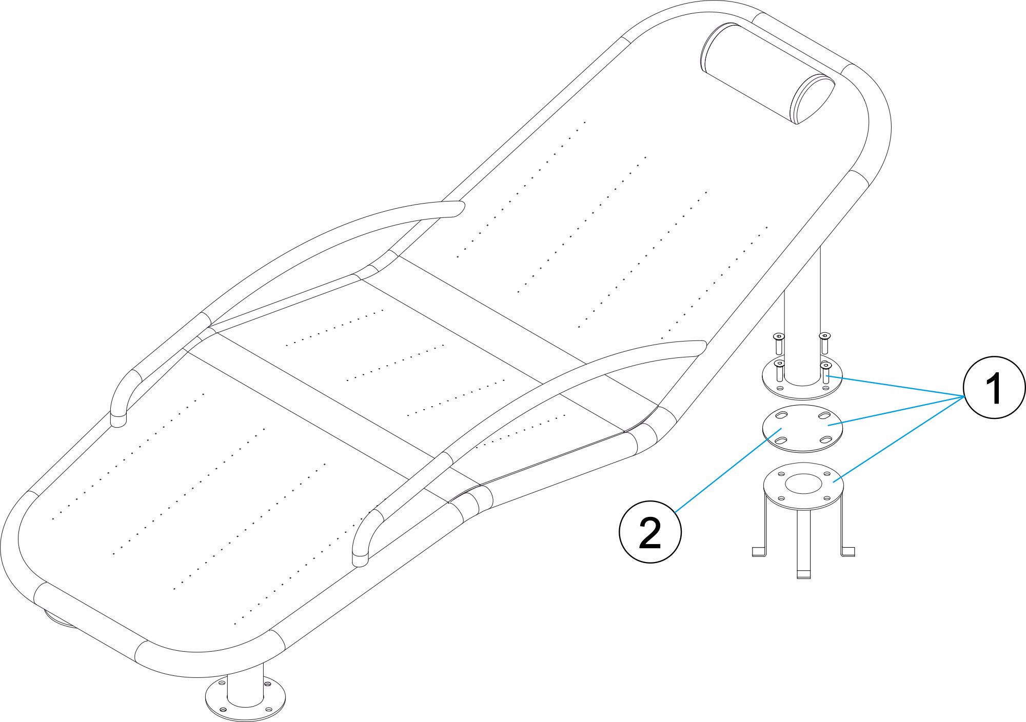 CHAISE-LONGUE HYDROMASSAGE