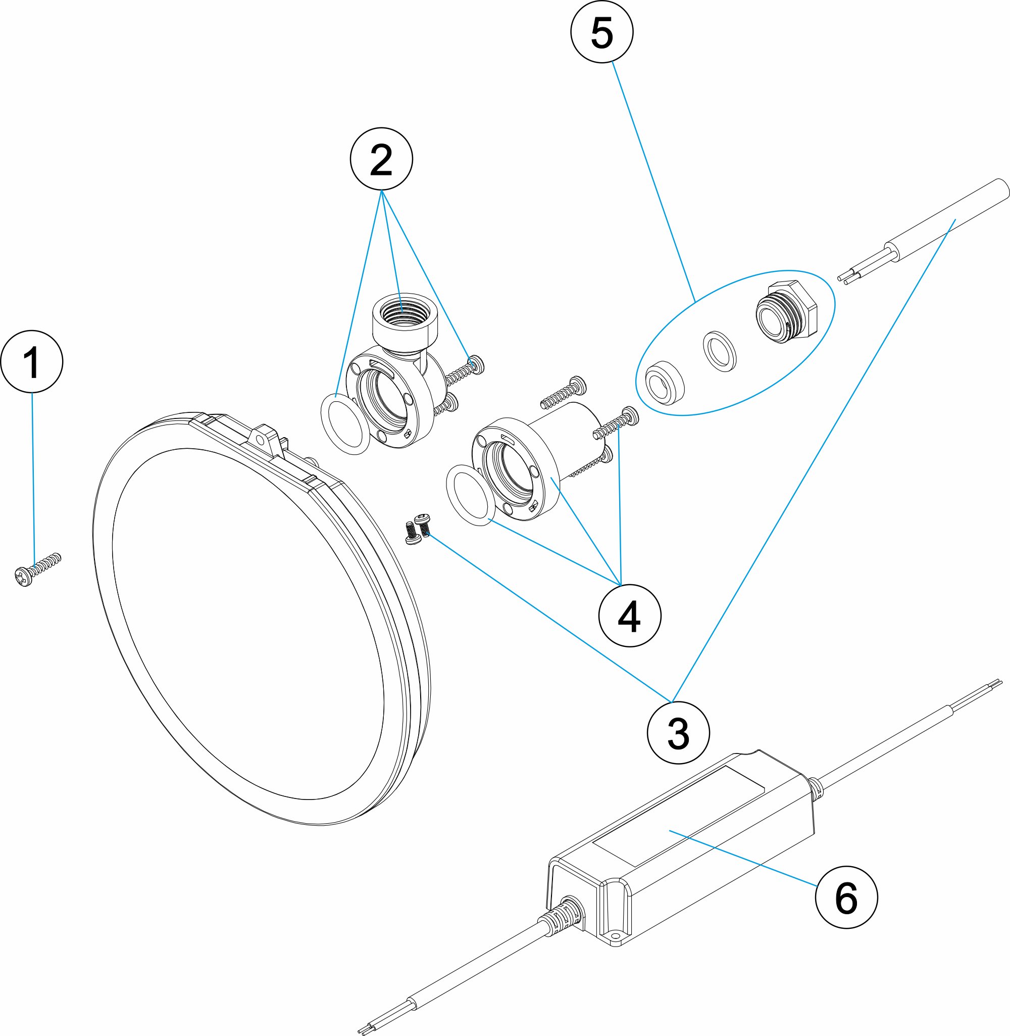 V2 W 24VDC FLEXI SPOTLIGHT