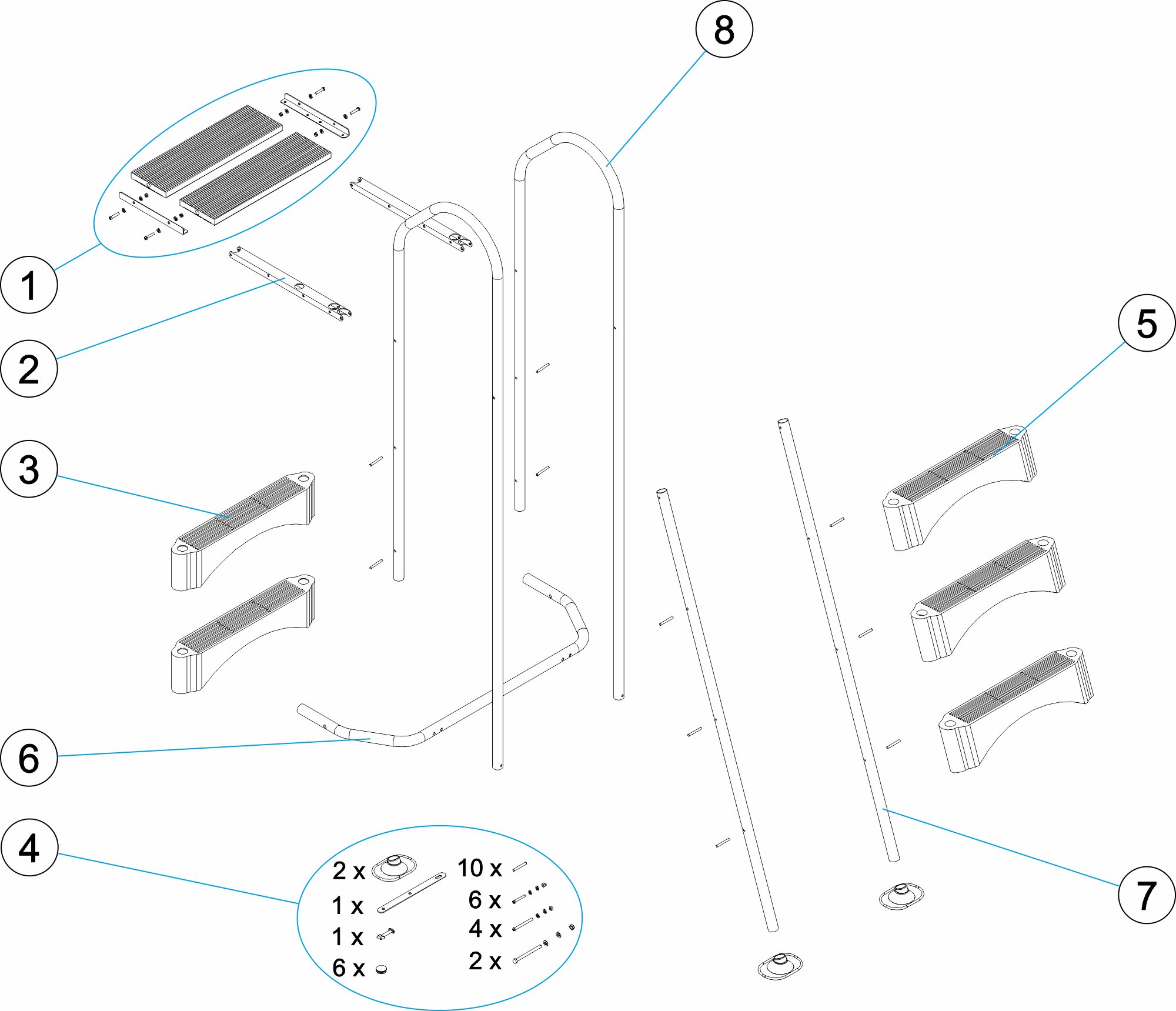 ABOVE-GROUND POOL LADDER